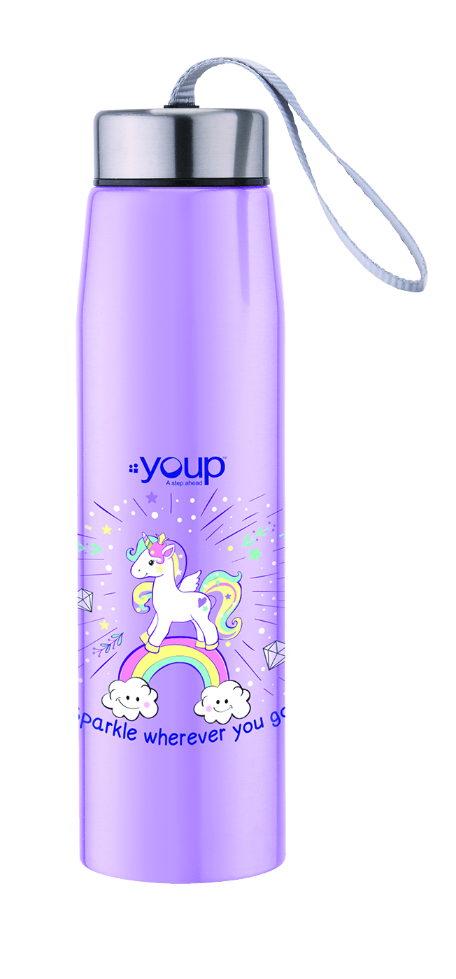 Insulated Unicorn kids water bottle ABBY - 500 ml Stainless steel - Totdot