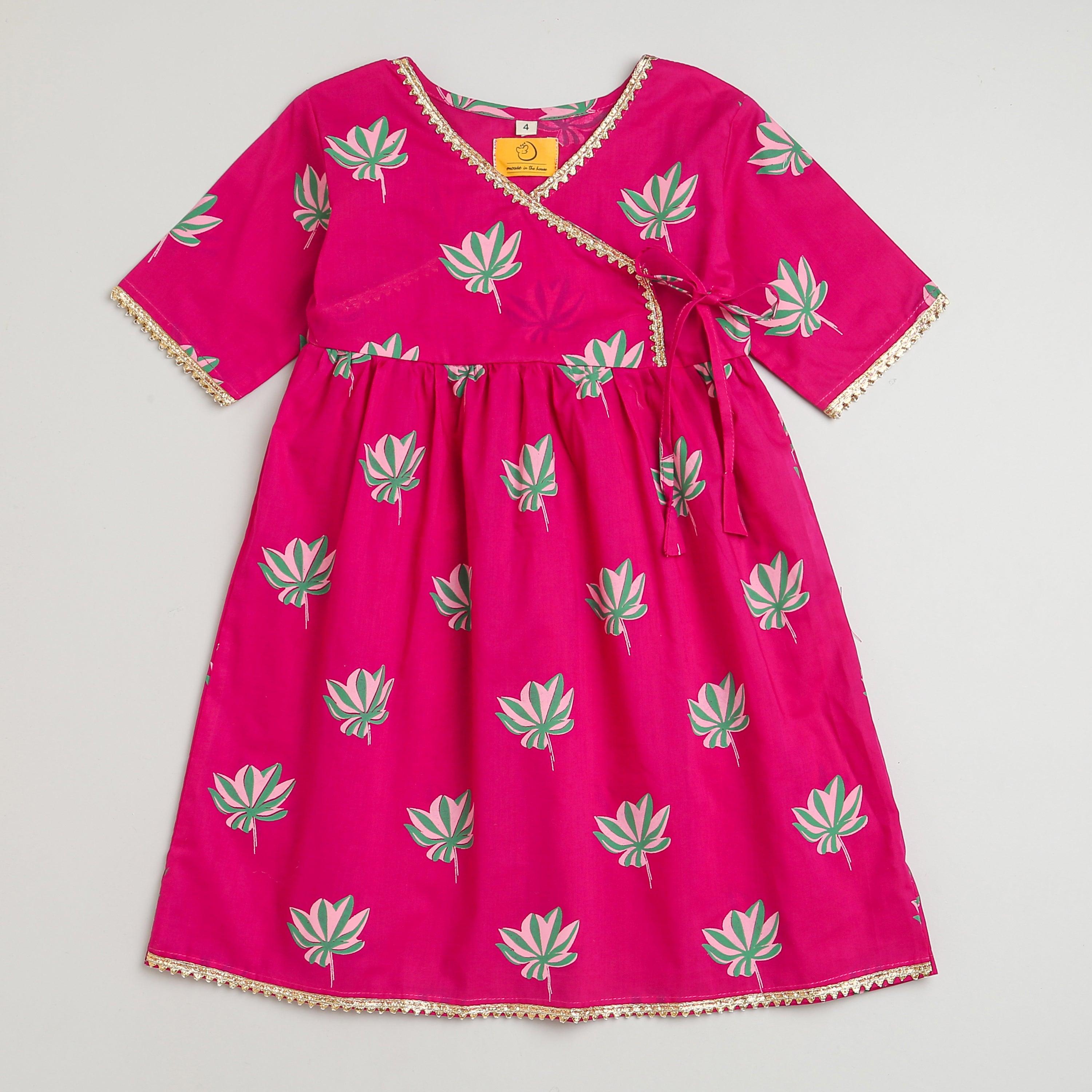 Lotus Bloom Girls Ethnic Wear- Purple - Totdot