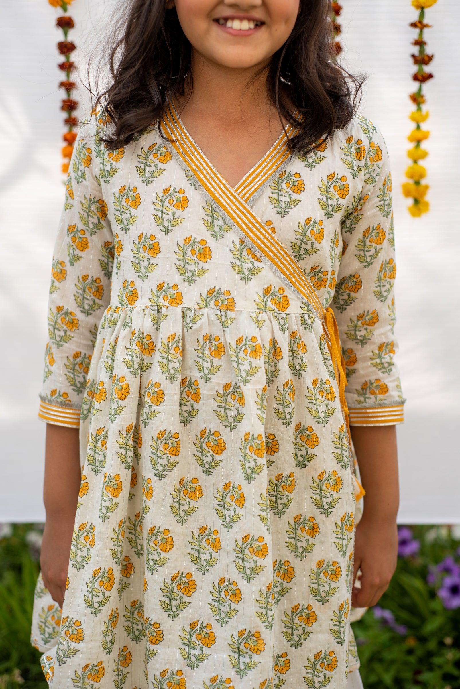 marigold Agrakha kurta set - Totdot