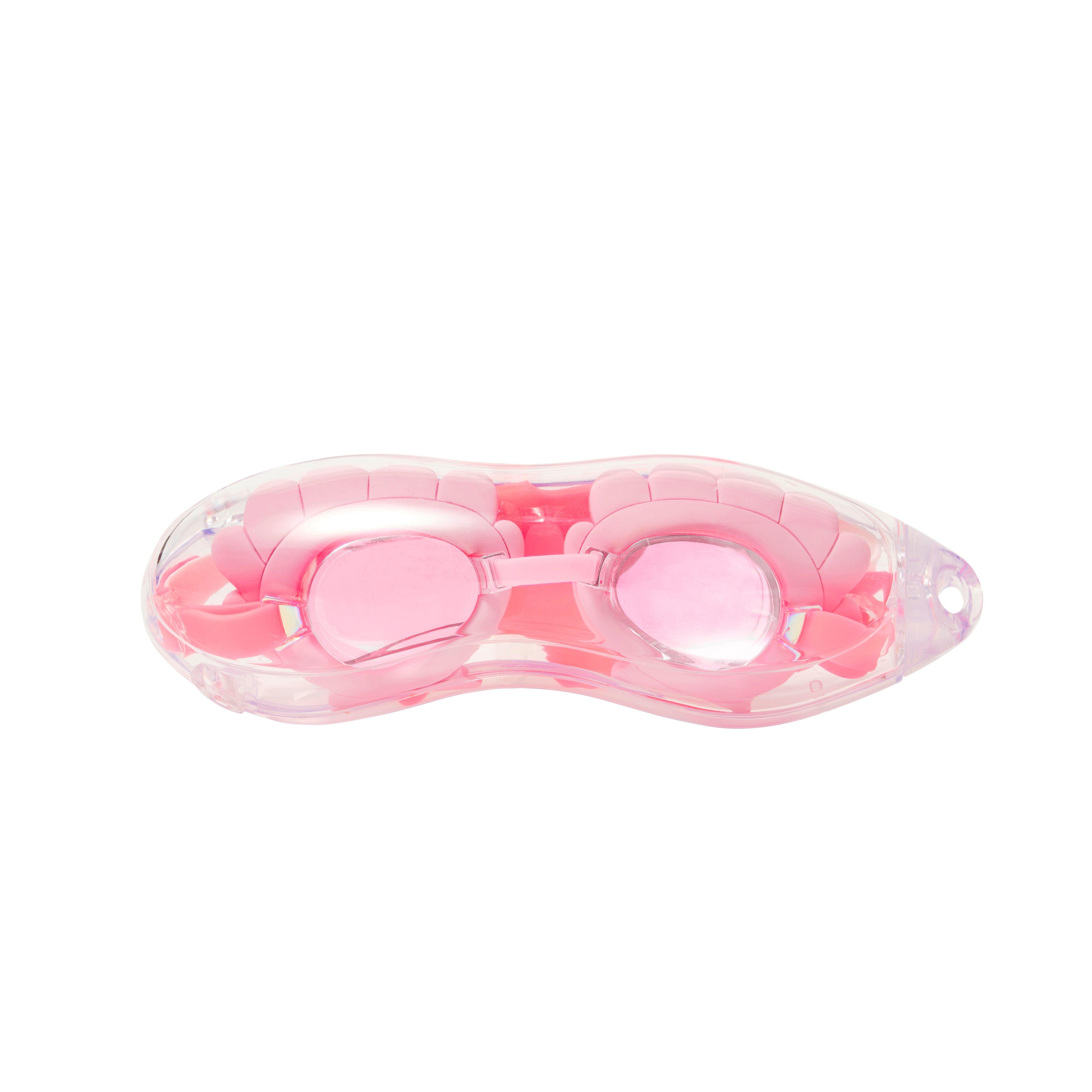 Melody the Mermaid Mini Swim Goggles Neon Strawberry - Totdot