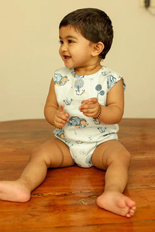 Muslin Onesie Elephant - Totdot