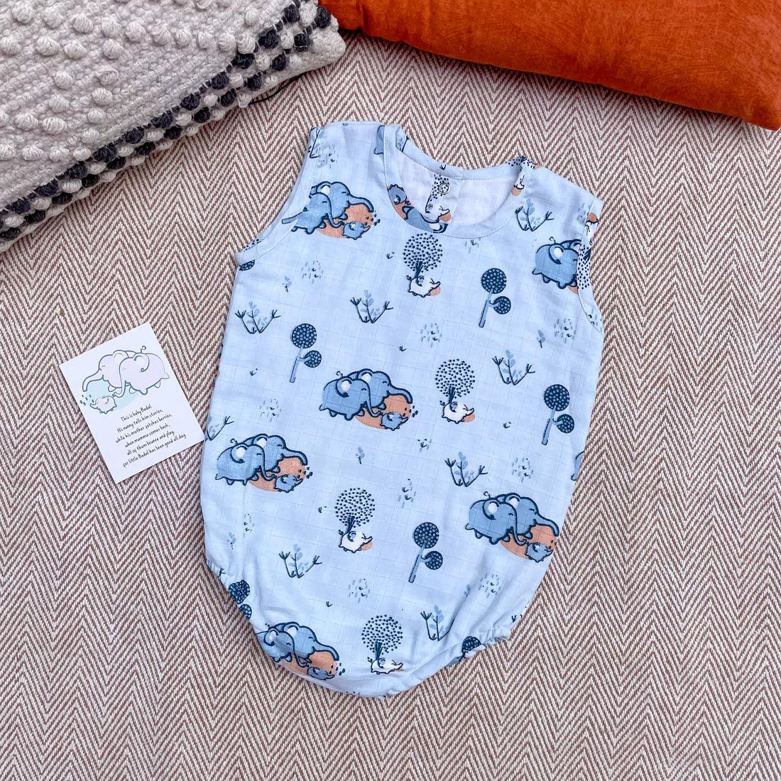 Muslin Onesie Elephant - Totdot