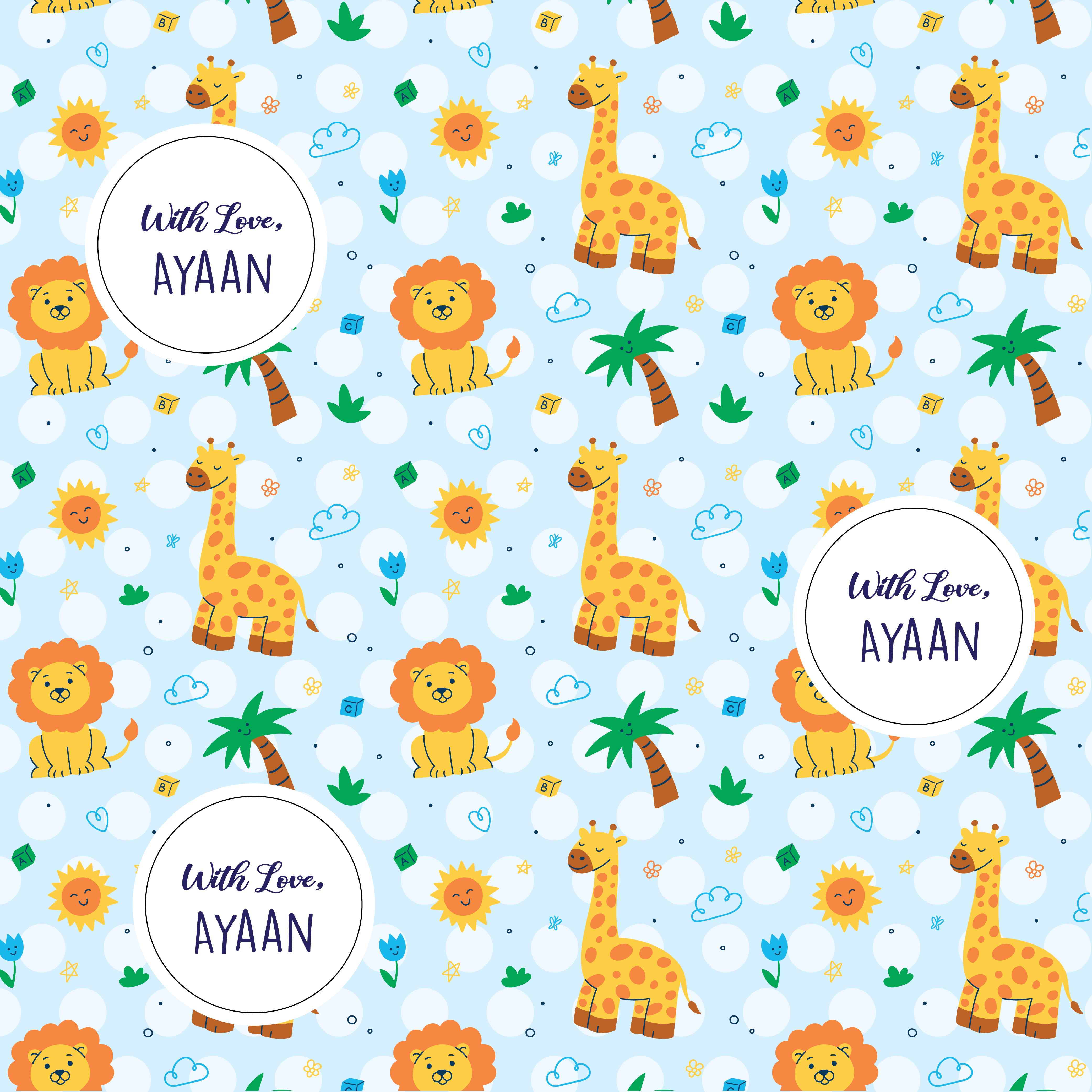 Gift Wrapping  Paper -Tiny Tails