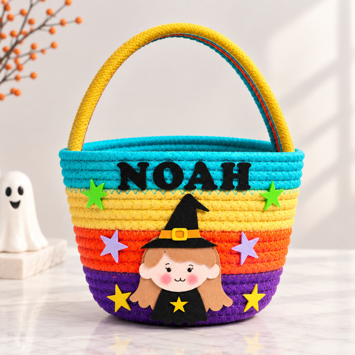 Personalised My Little Witch Trick-or-Treat Basket