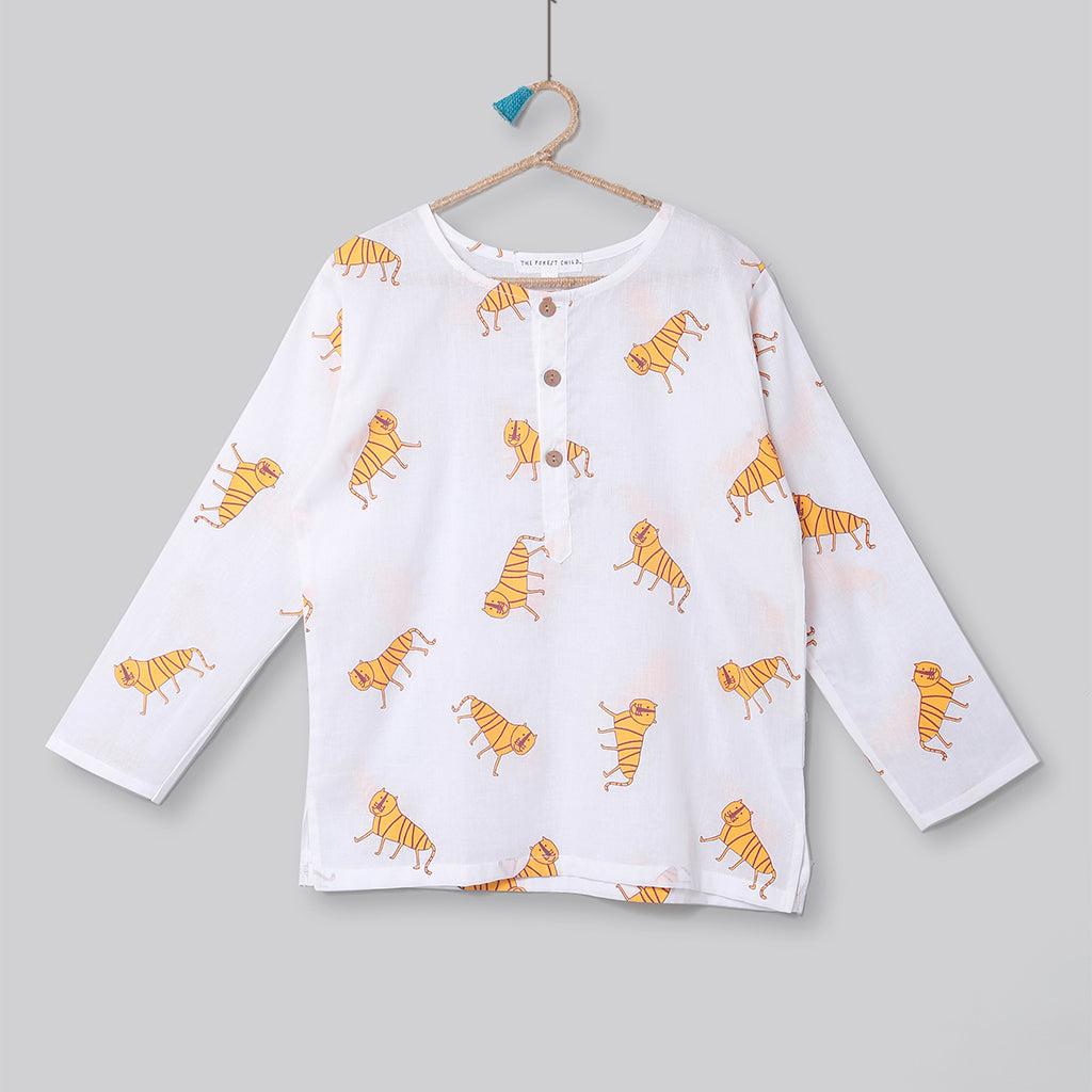 An Ambush of Tigers' Kurta Pyjama Set