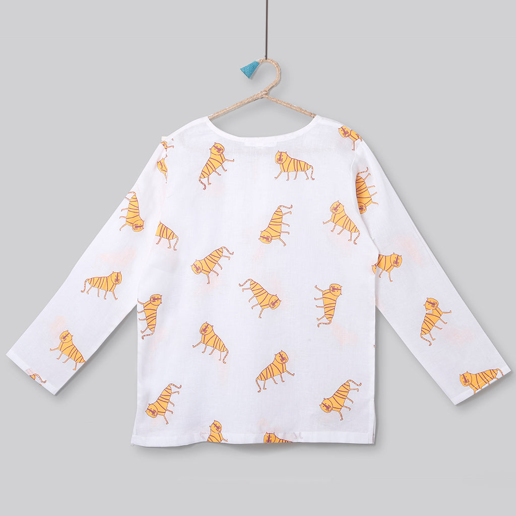 An Ambush of Tigers' Kurta Pyjama Set