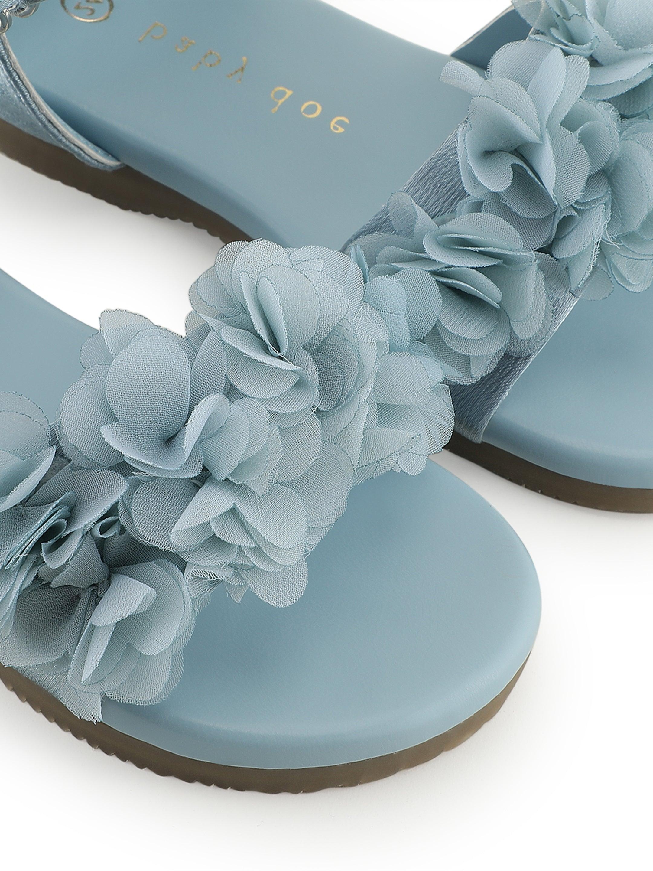 Ocean Blue Blossom Sandal - Totdot