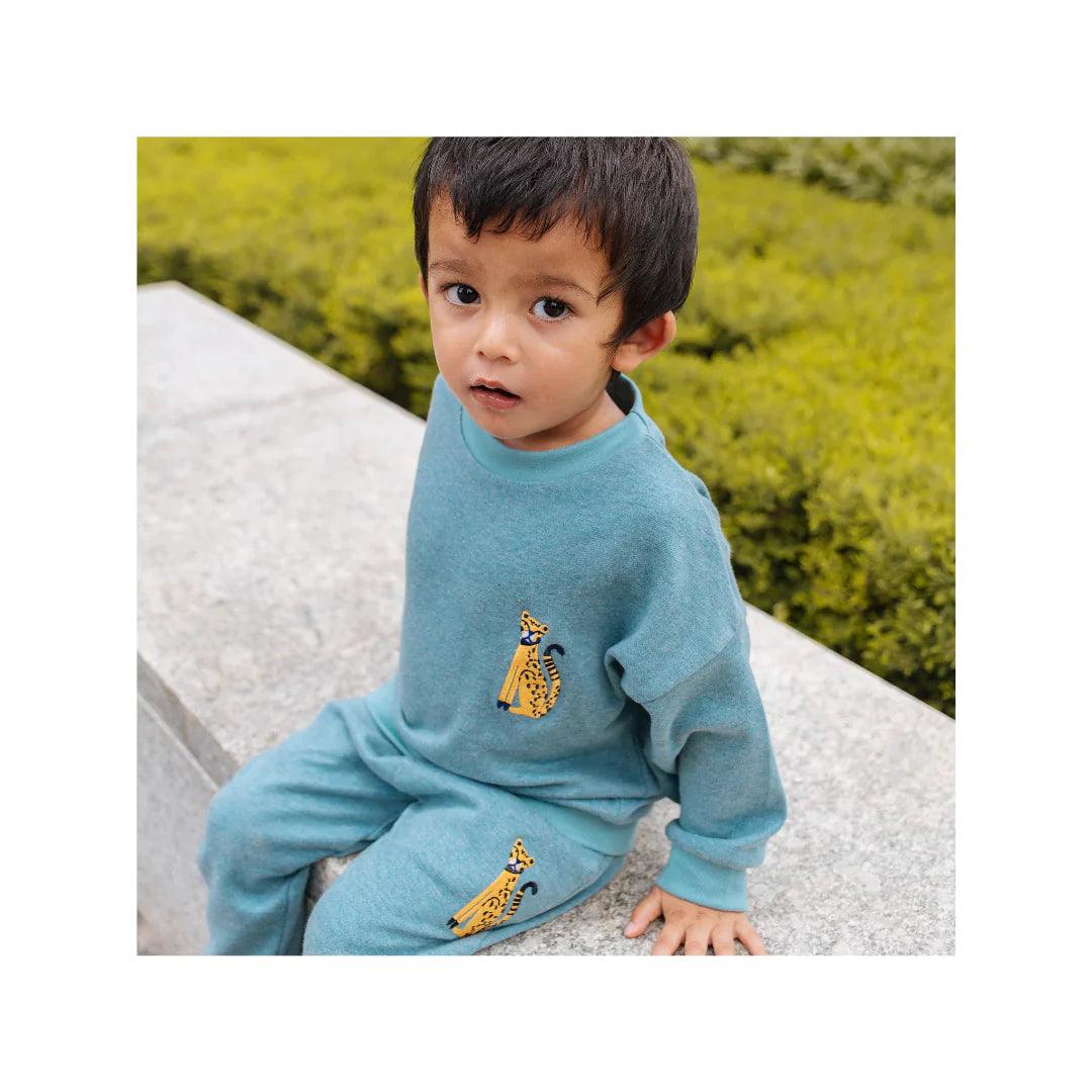 Ollie The Octopus | Organic Melange Tracksuit Set - Totdot