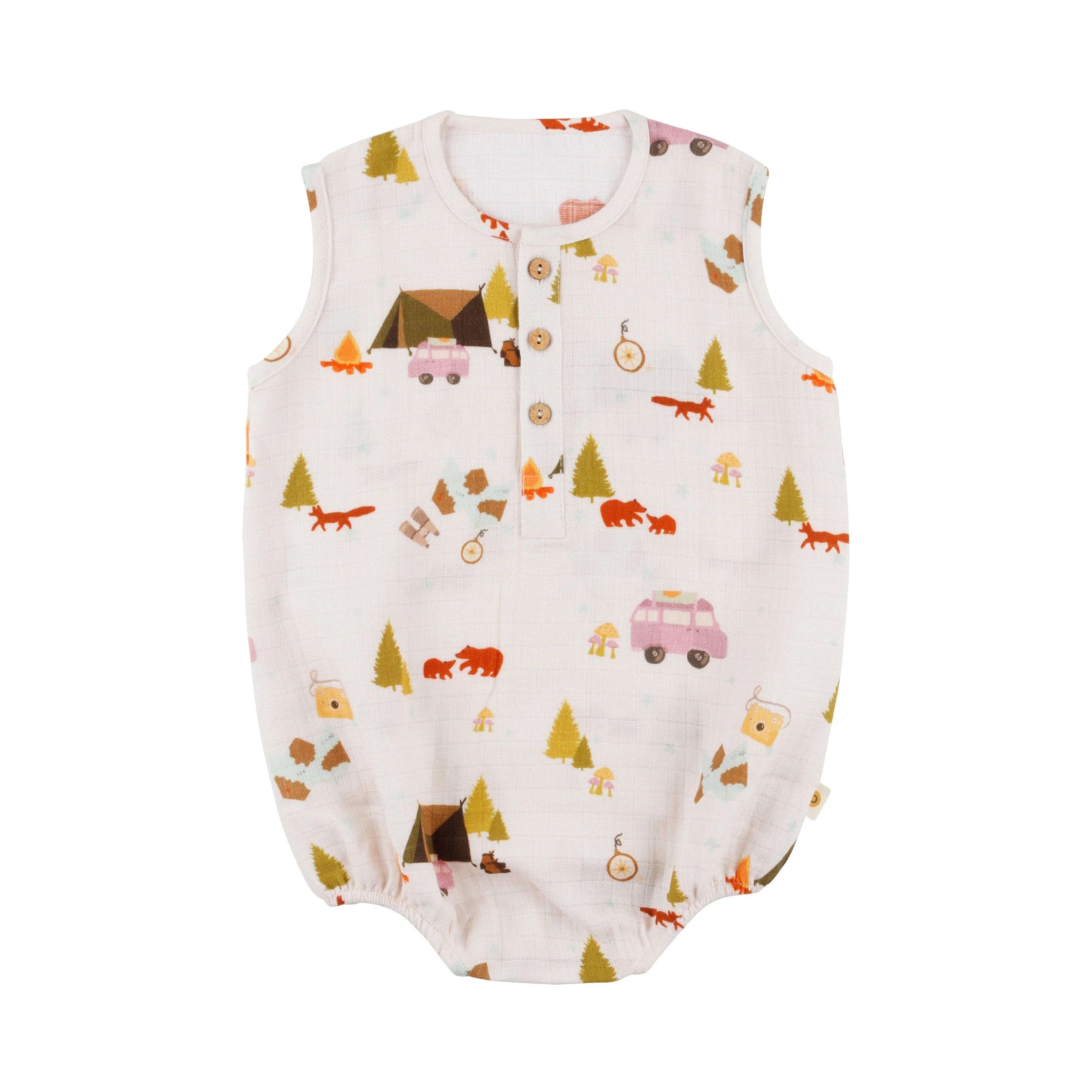 Organic Muslin Romper - Totdot