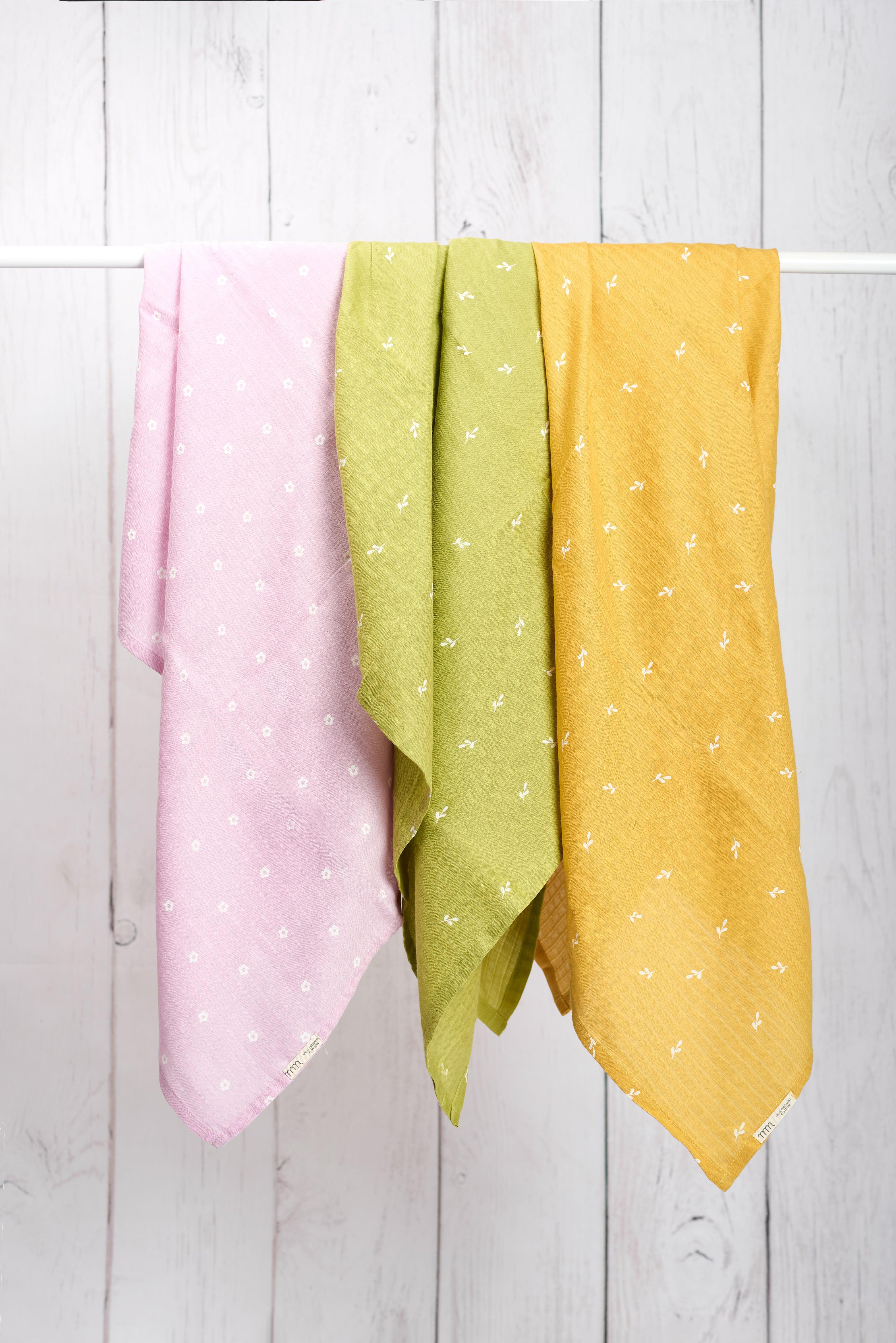 Organic Muslin Swaddles (Set of 3) - Totdot