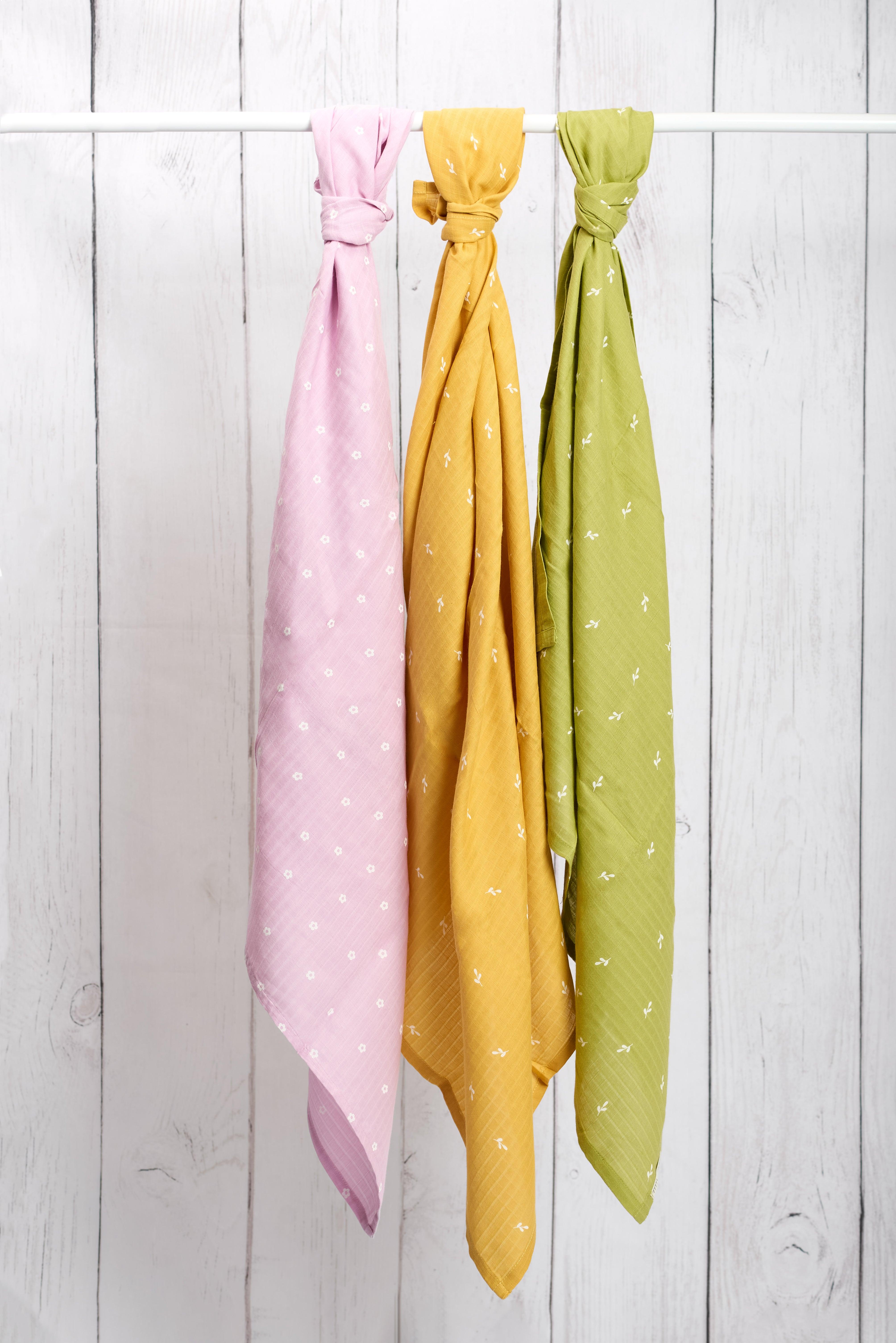 Organic Muslin Swaddles (Set of 3) - Totdot