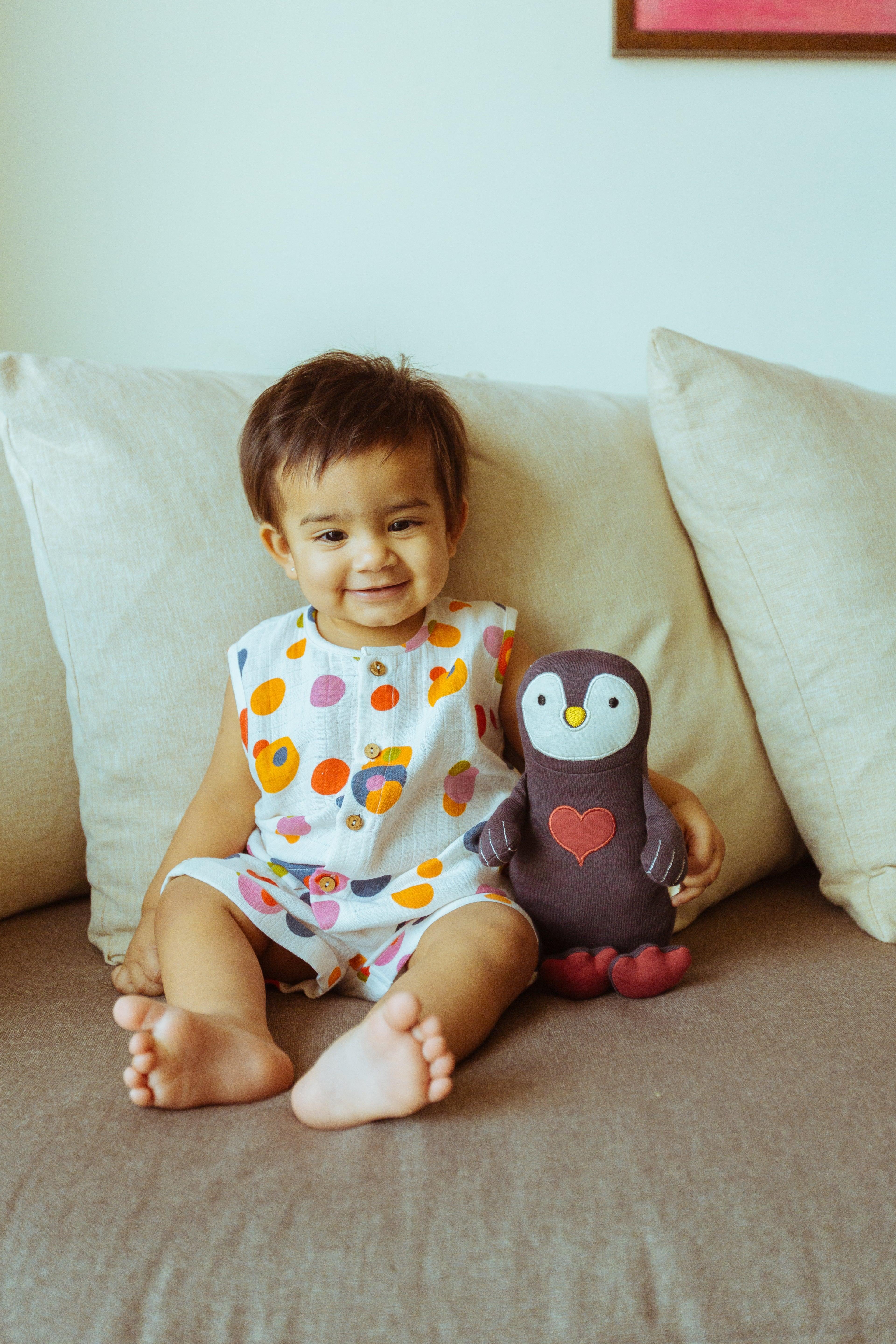 Organic Muslin Vest & Shorts Set | The Sparrow And Flower - Totdot