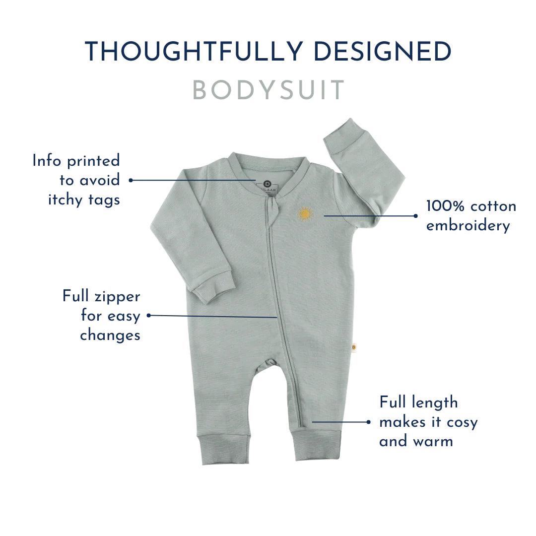 Organic Ribbed Cotton Bodysuit - Totdot