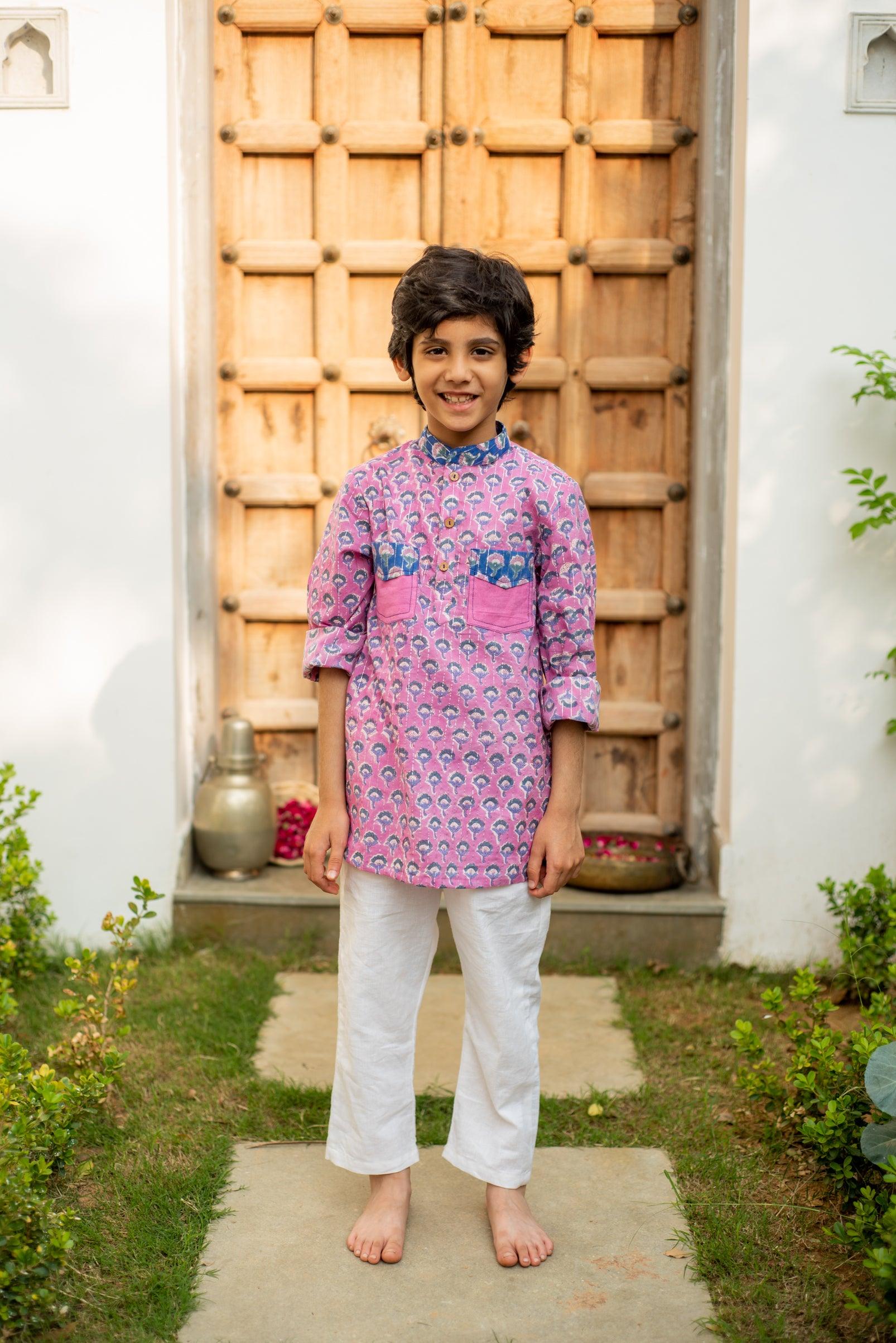 Purple Orchid kurta set - Totdot