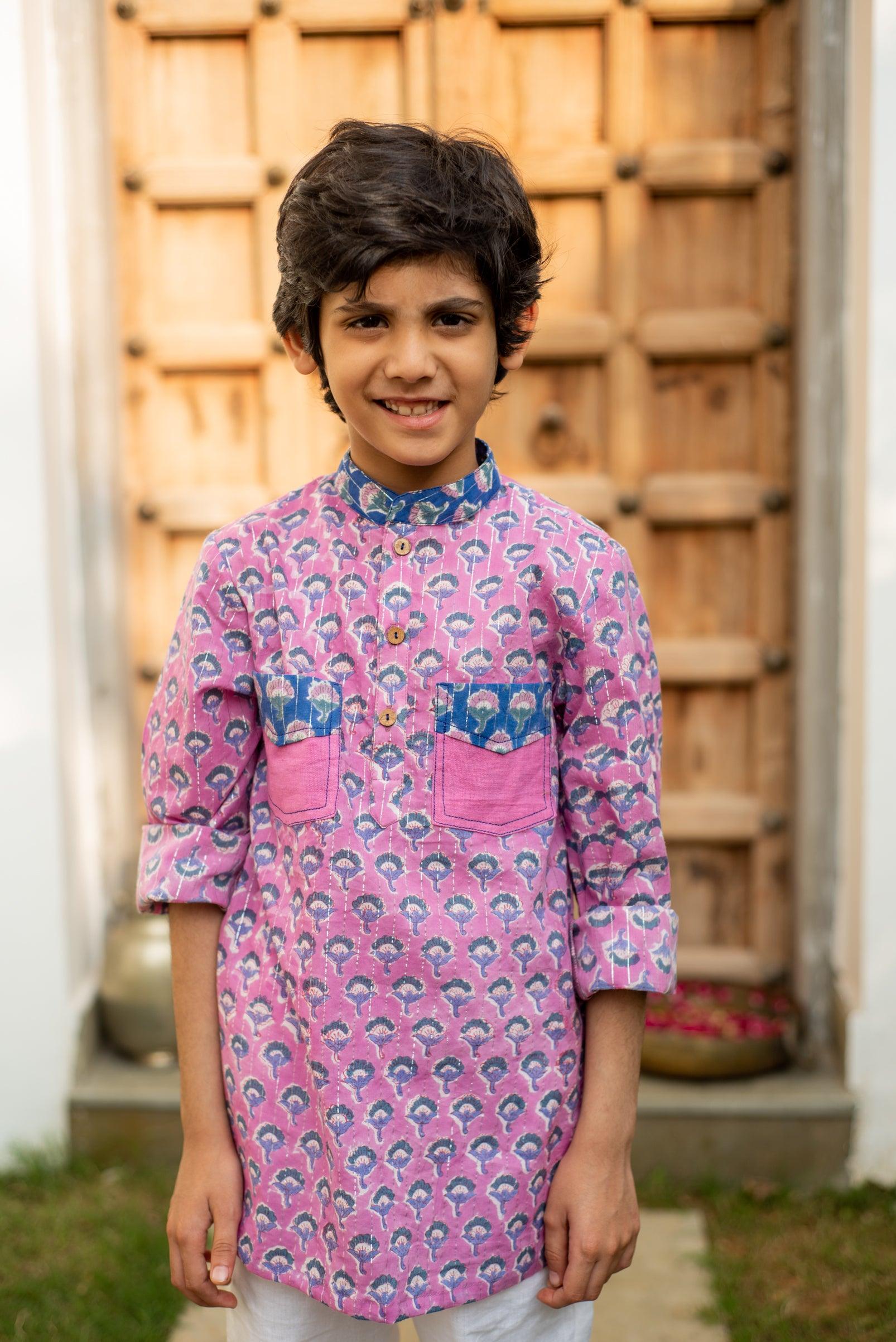 Purple Orchid kurta set - Totdot