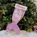 Magical Mermaid Stocking - Blush Pink