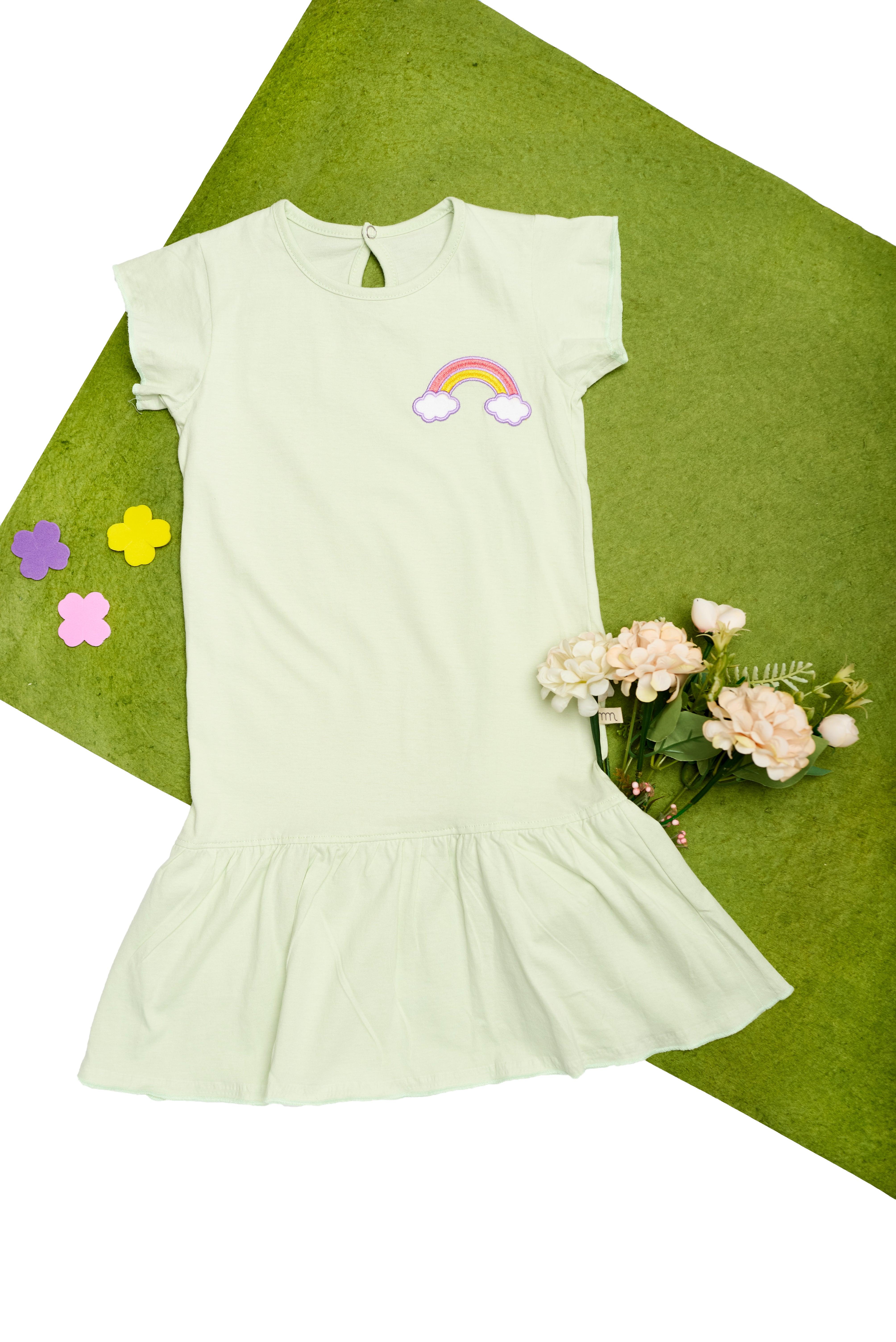 Rainbow Adventure Organic Cotton Dress - Totdot