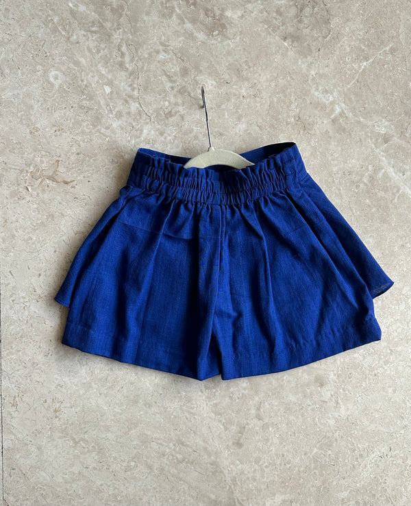 Royal Blue Divided Skirt - Totdot