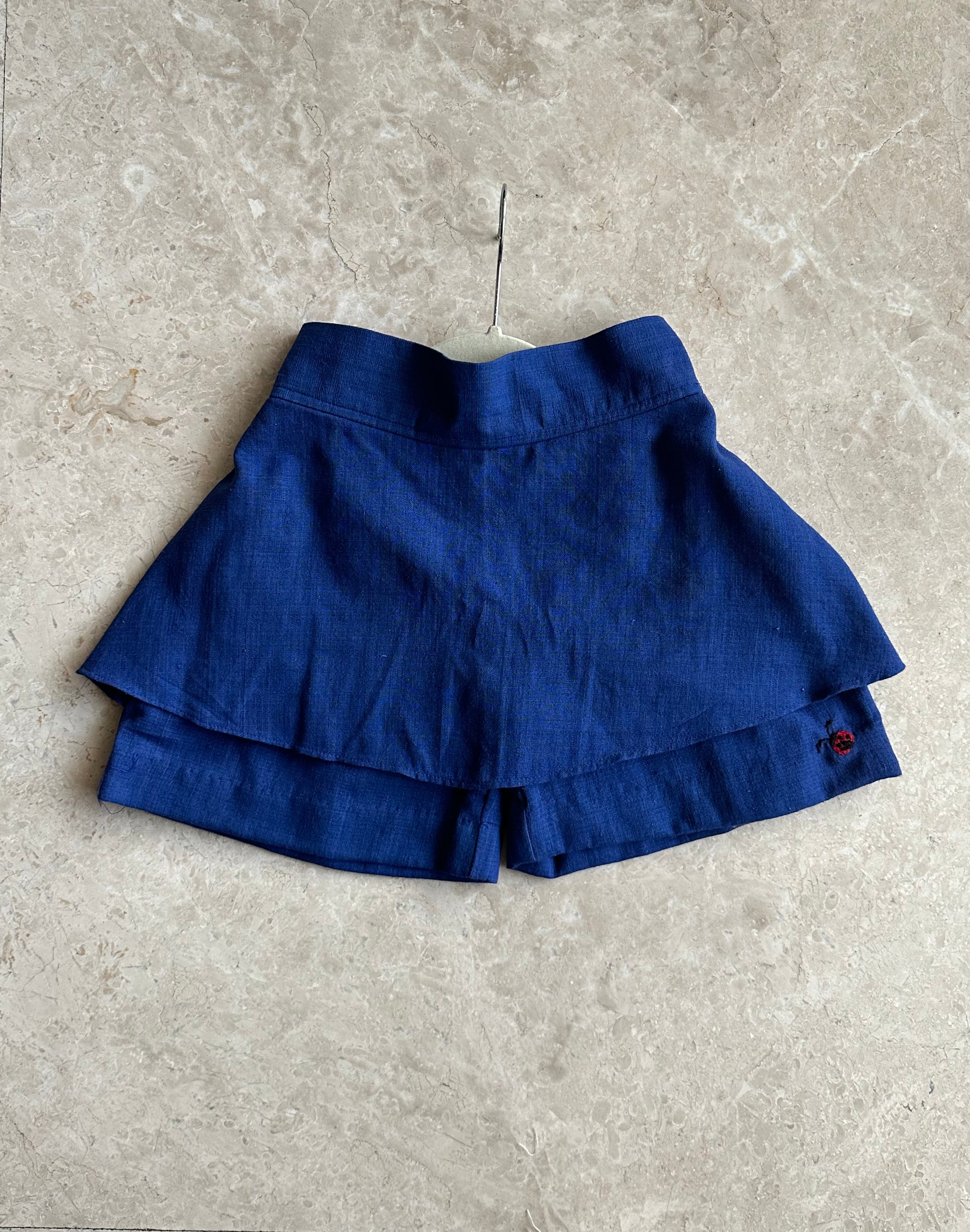 Royal Blue Divided Skirt - Totdot