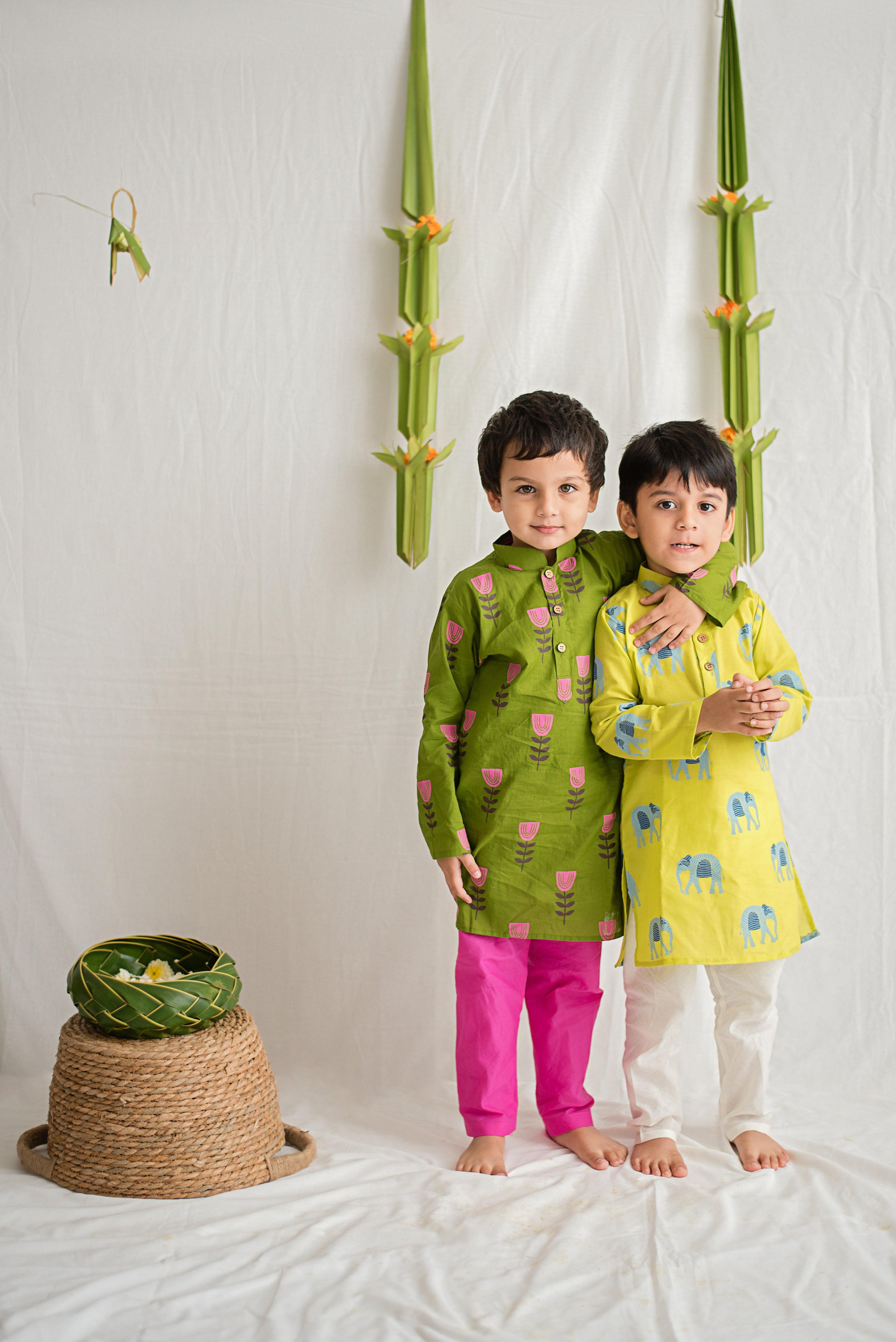 Rupa- The Elephant Boys Kurta - Totdot