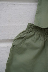 Set of 2 - 'Pista Barfi’ girls wrap top and pant coord set in green - Totdot