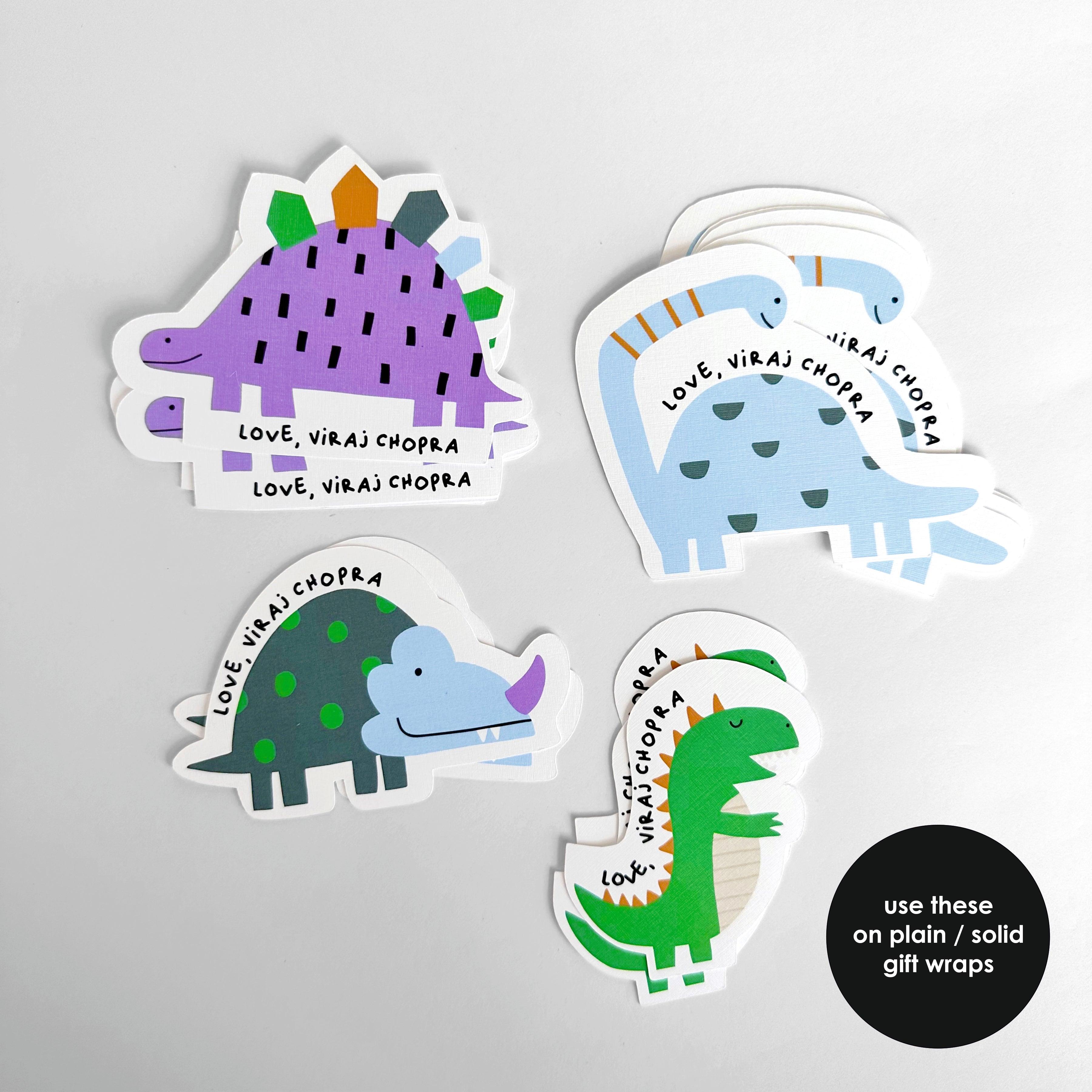 Stick On Tags | Dinosaurs - Totdot