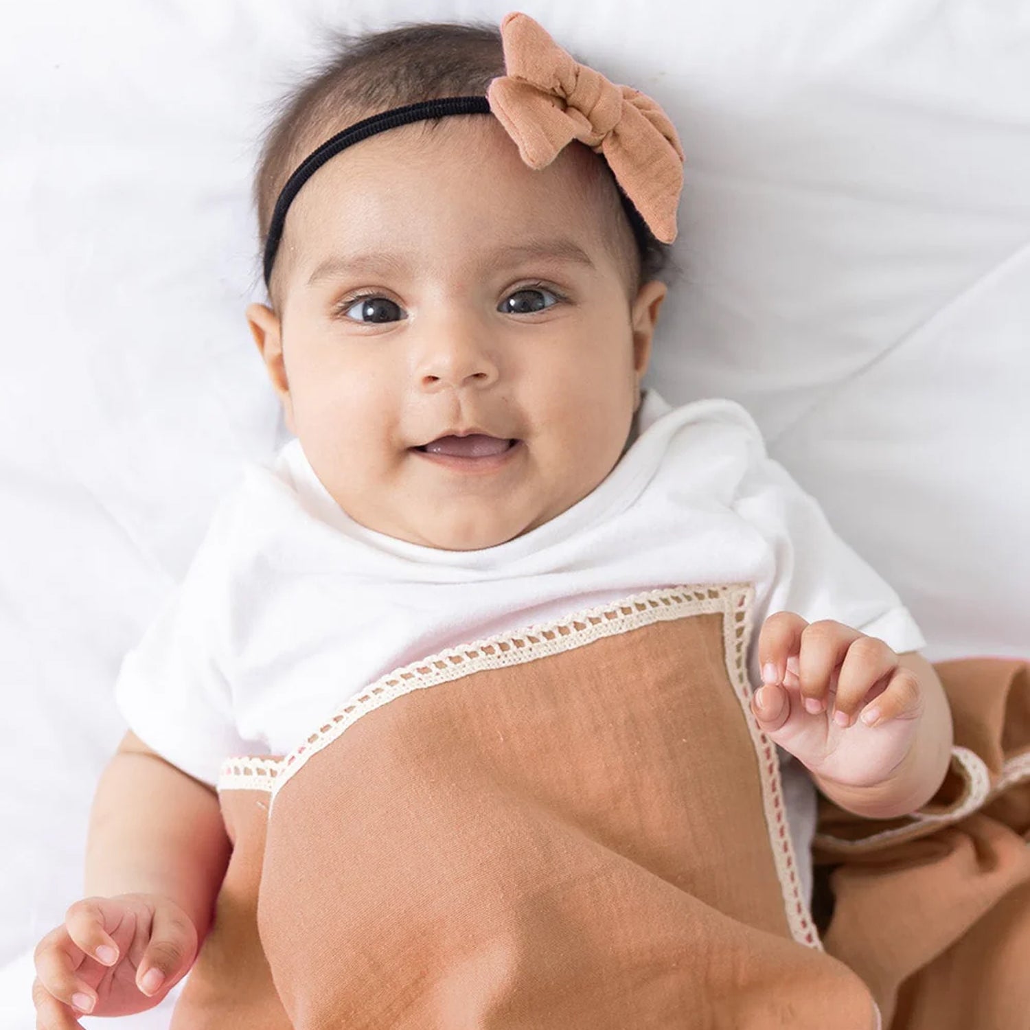 Beary Cute Swaddle + Bow