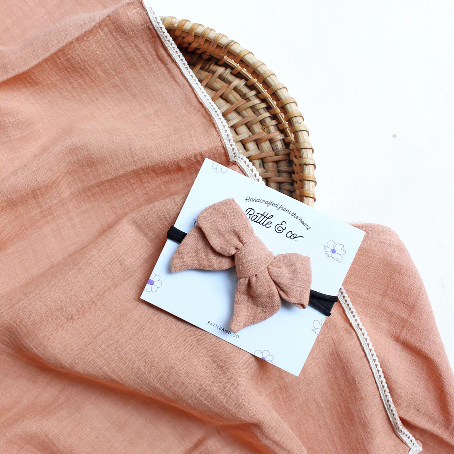 Beary Cute Swaddle + Bow