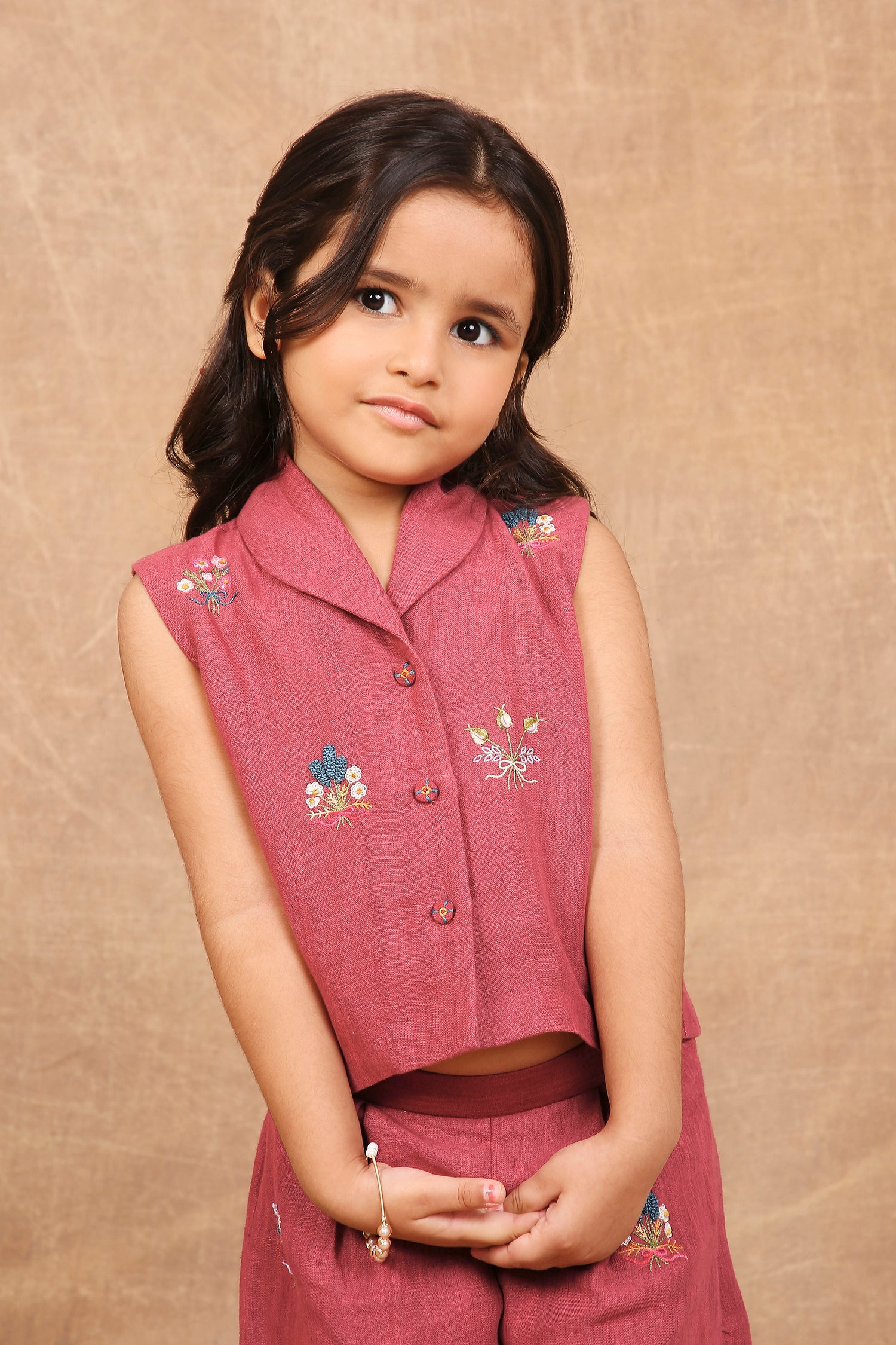 Bouquet of rubies kids co-ord set - Totdot