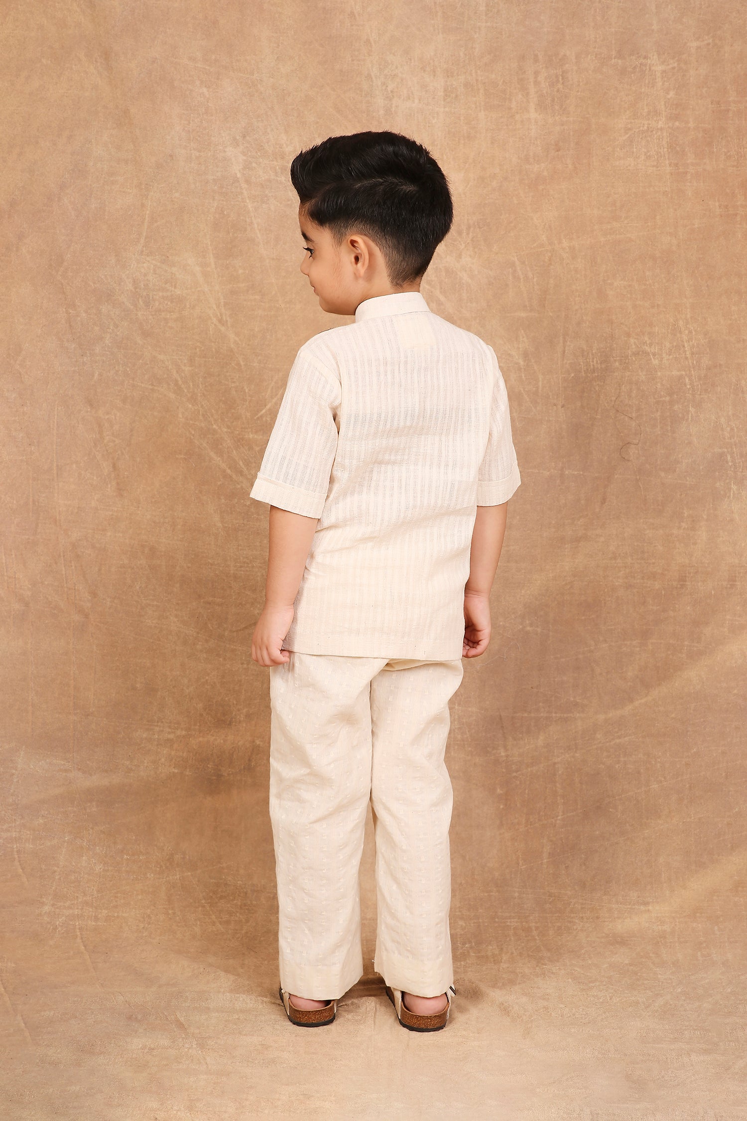 Ivory coconut handloom shirt - Totdot