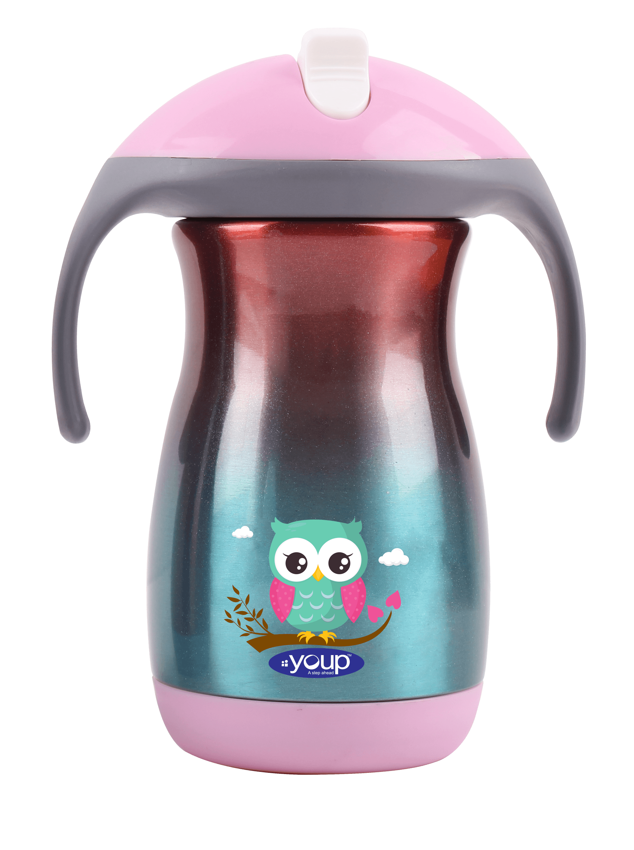 Thermosteel insulated kids sipper bottle with handle FRANC - 350 ml - Totdot