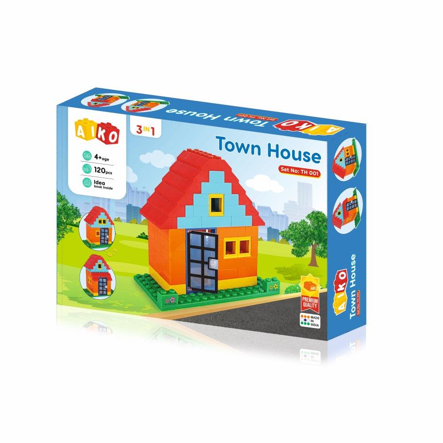 Aiko Town House building block set for kids, promoting creative play and STEM learning.