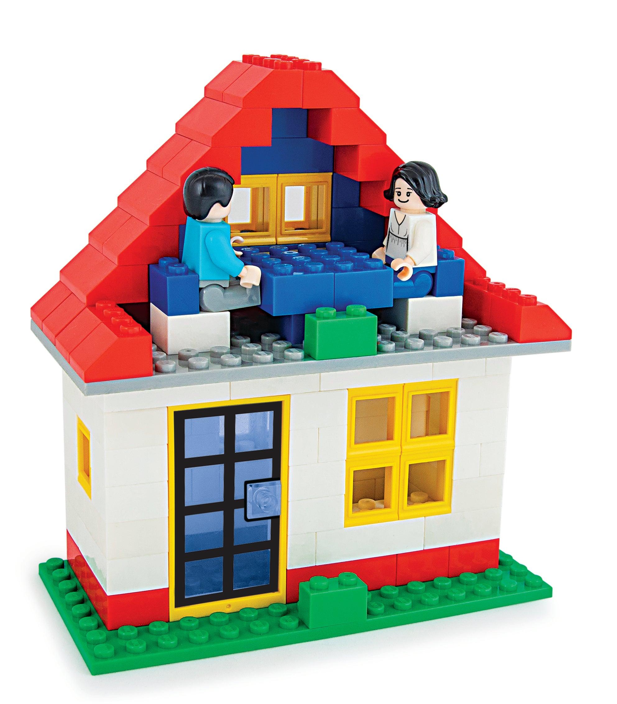 Aiko Town House - 158-piece building block set for kids, promoting creative play and STEM learning.