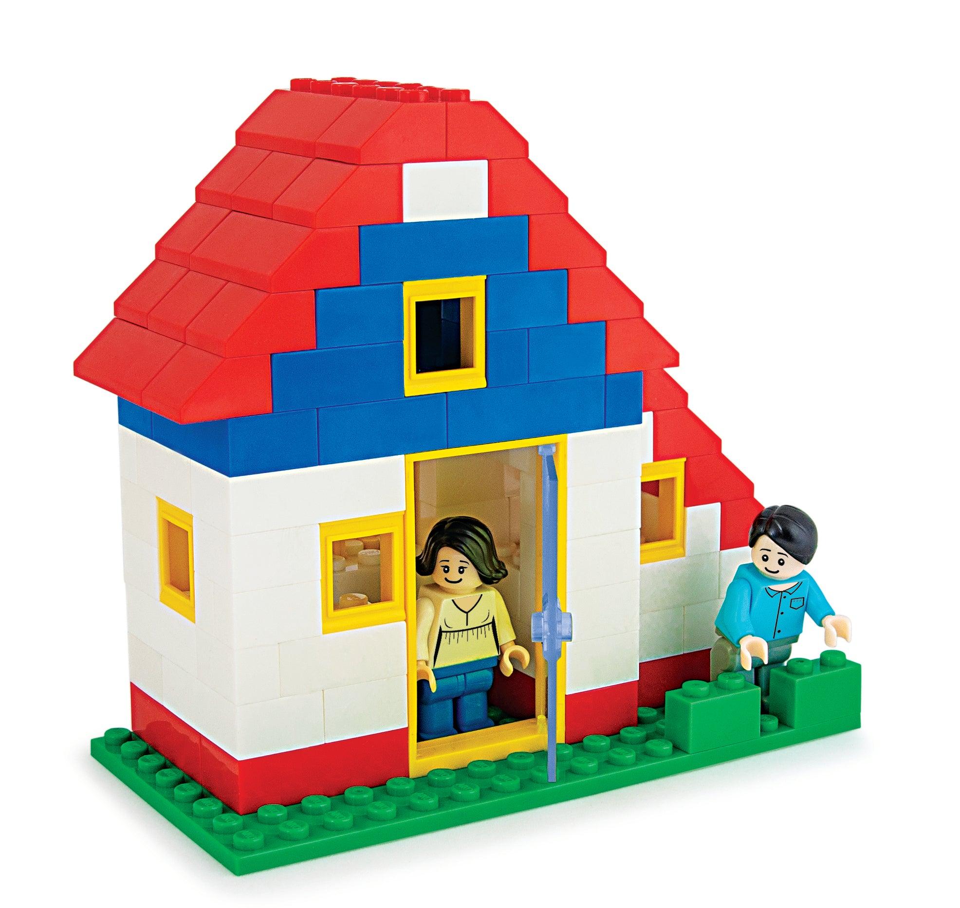 Aiko Town House - 158-piece building block set for kids, promoting creative play and STEM learning.