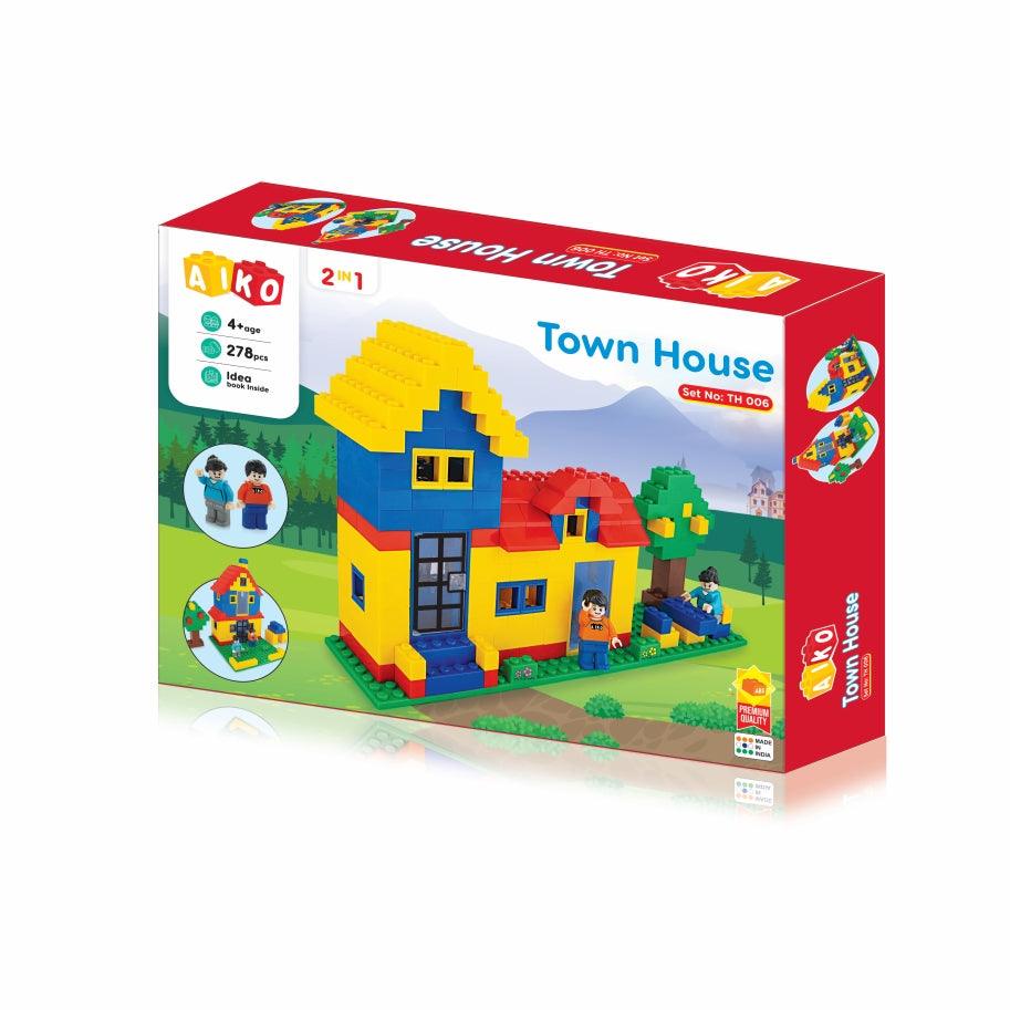 Aiko Town House building block set for kids, promoting creative play and STEM learning