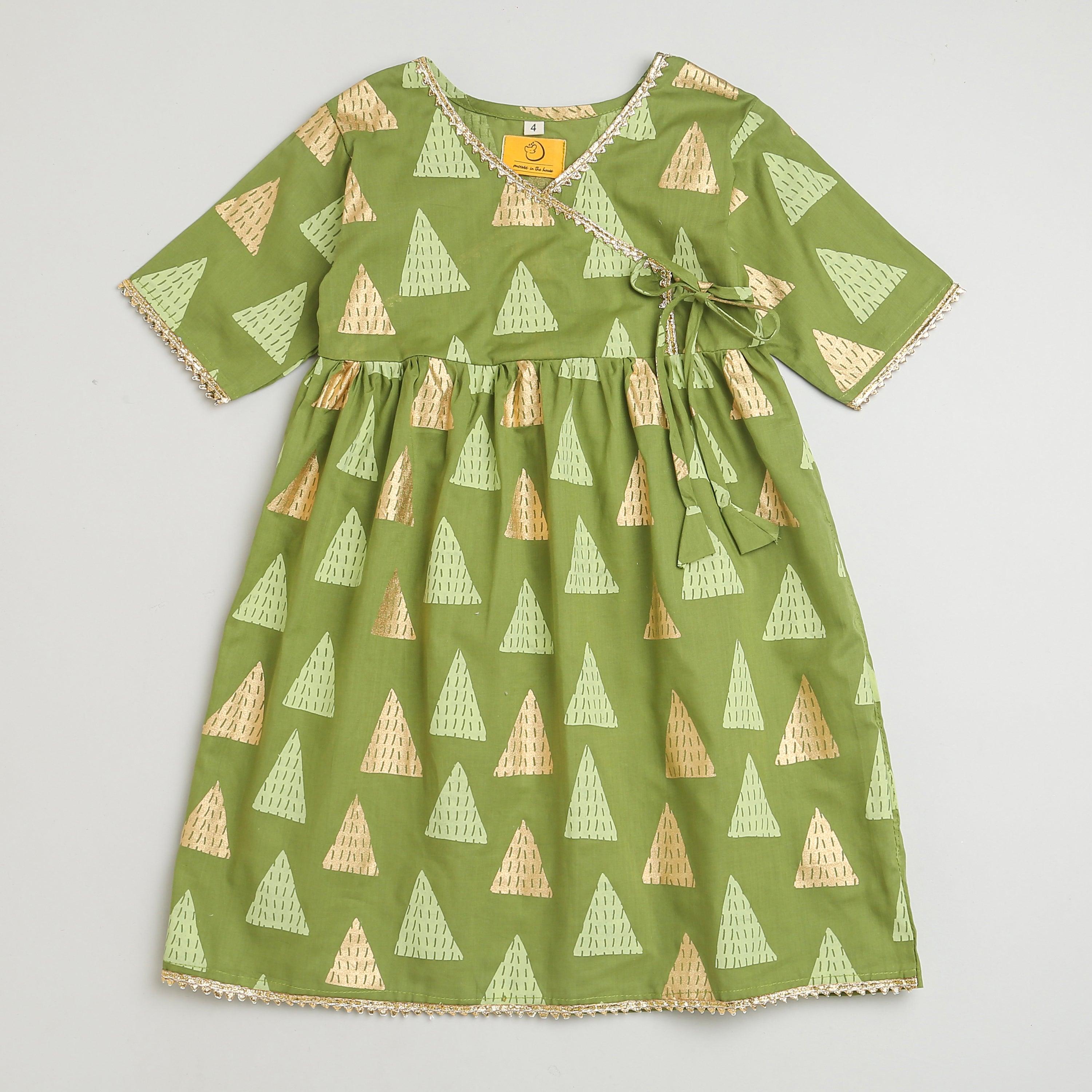 Twinkling Triangle Girls Ethnic Wear - Totdot