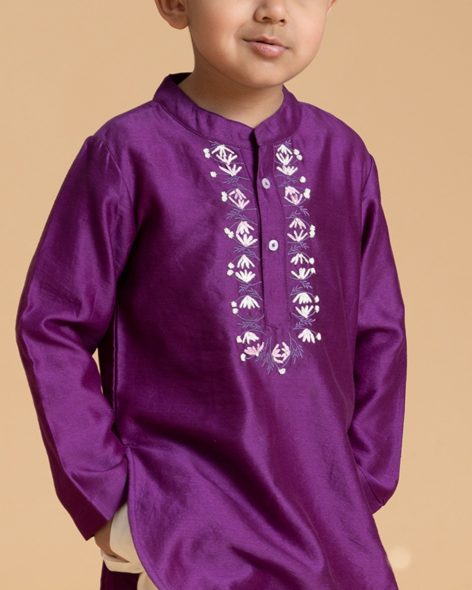 PHULWARI JAPANESE VIOLET KURTA PYJAMA