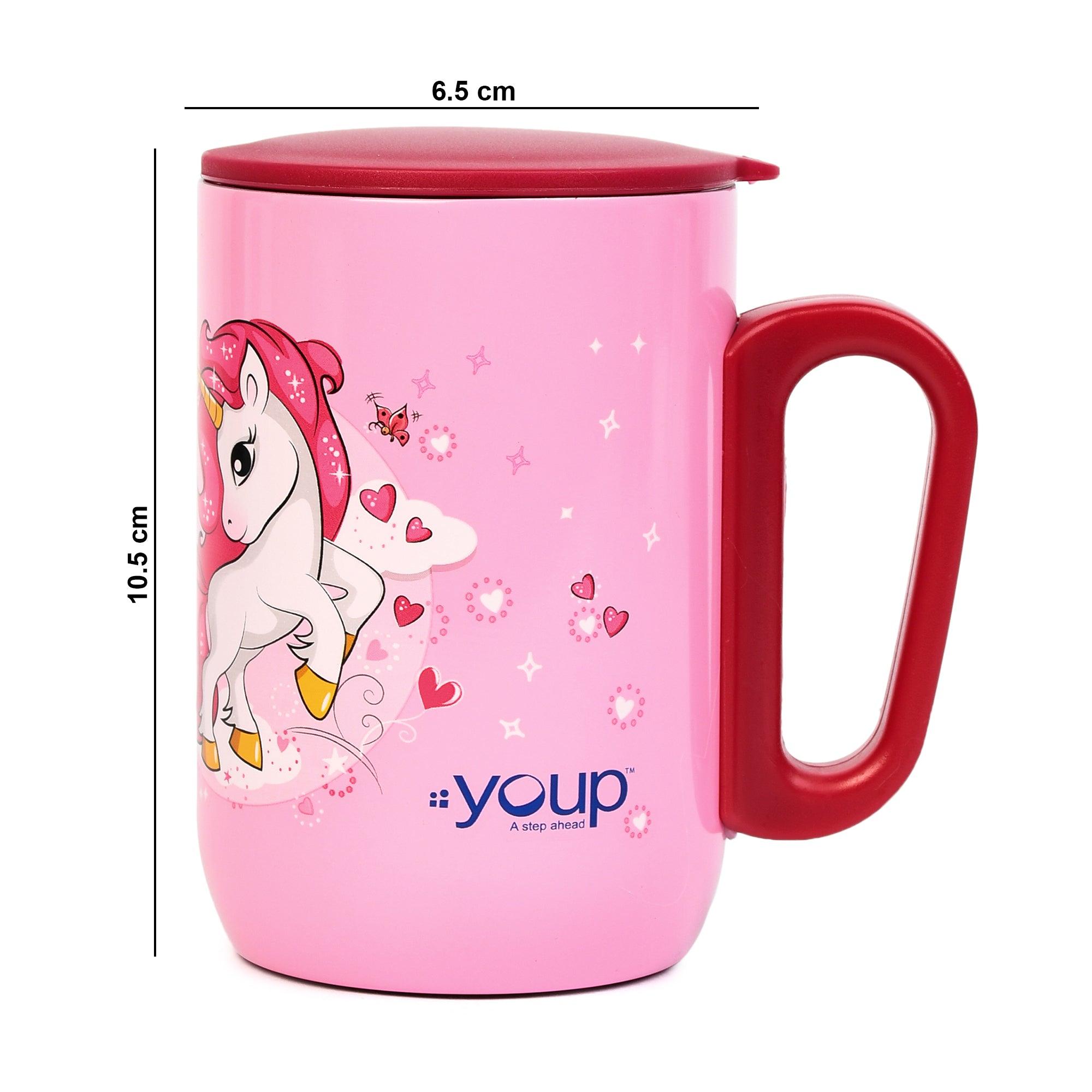 Unicorn Different is Beautiful Kids Insulated Mug with Cap SORSO-UCM - 320 ml - Totdot