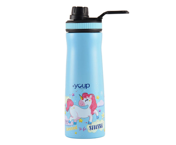 Unicorn kids water bottle EURO - 750 ml Stainless steel - Totdot