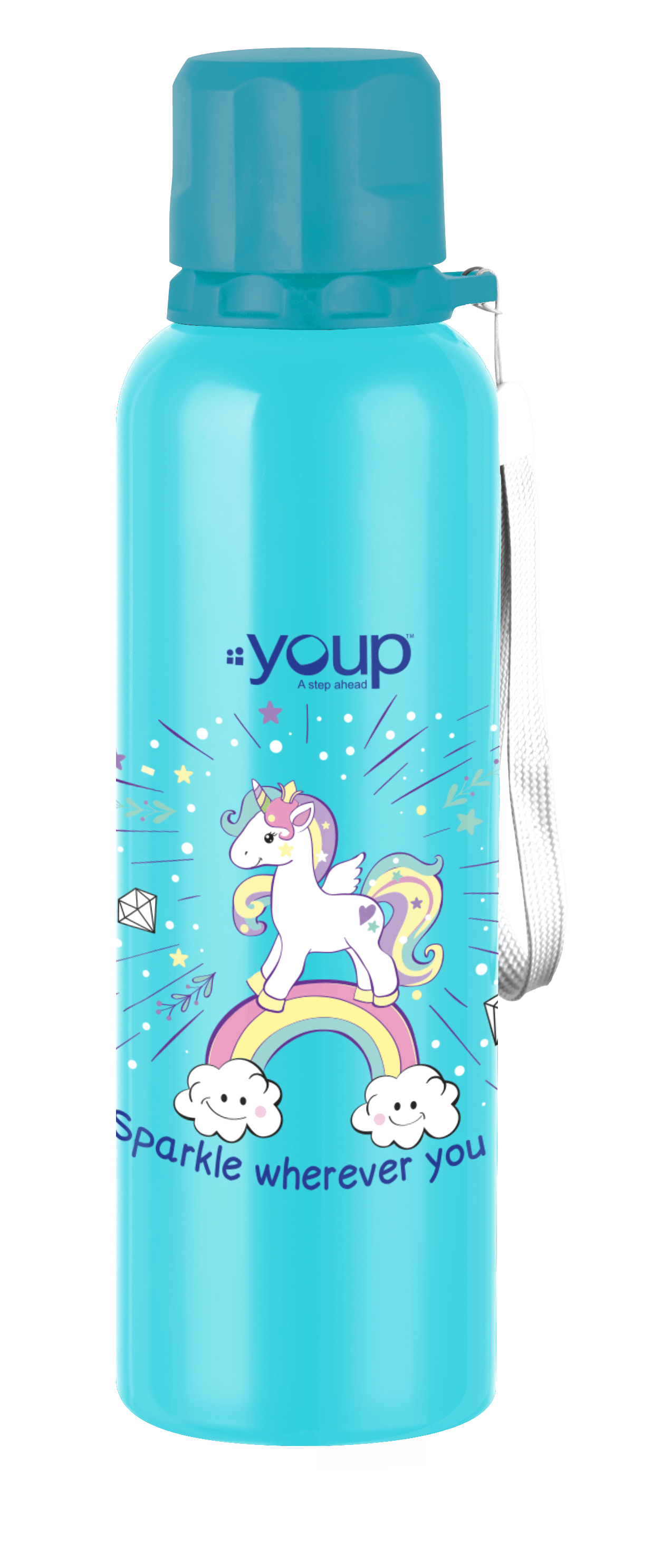 Unicorn kids water bottle OCEAN - 750 ml Stainless steel - Totdot