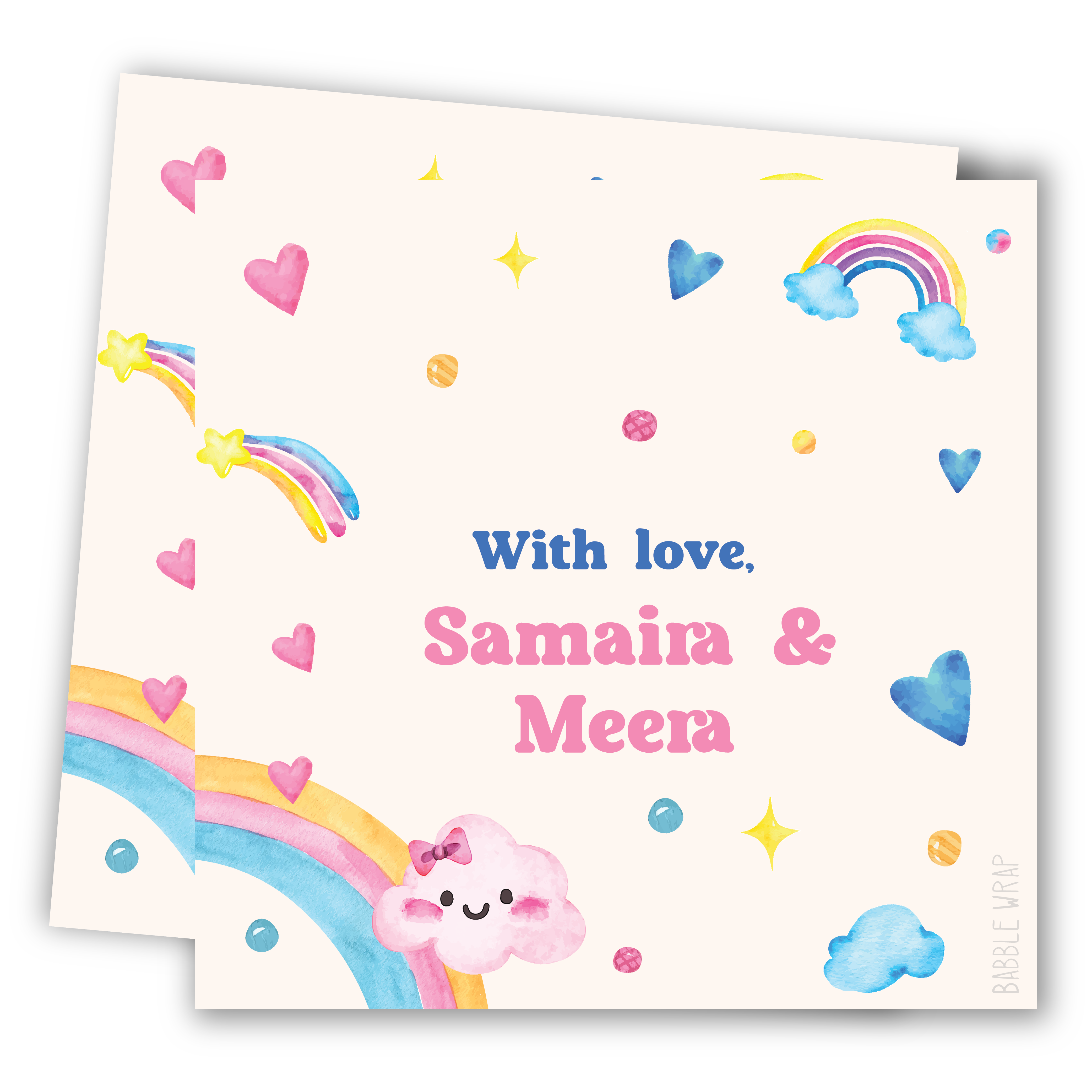 Gift Tag - Rainbows and Smiles (Set of 24)