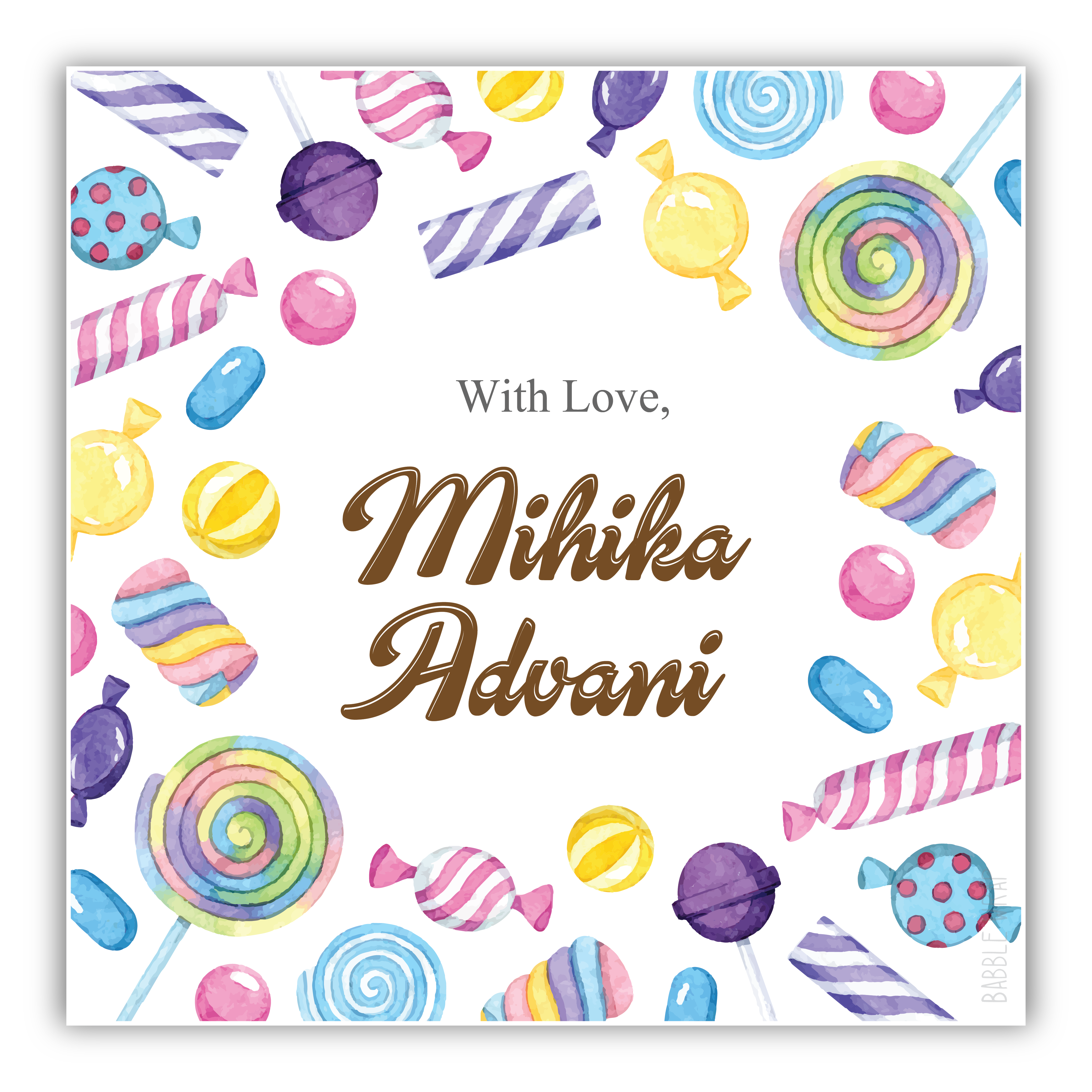 Gift Tag - Sweet Treat (Set of 24)