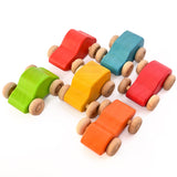 Wild Track - Cars set of 6 Wooden Toy for 1 to 7 Years Toddlers, Boys & Girls - Totdot