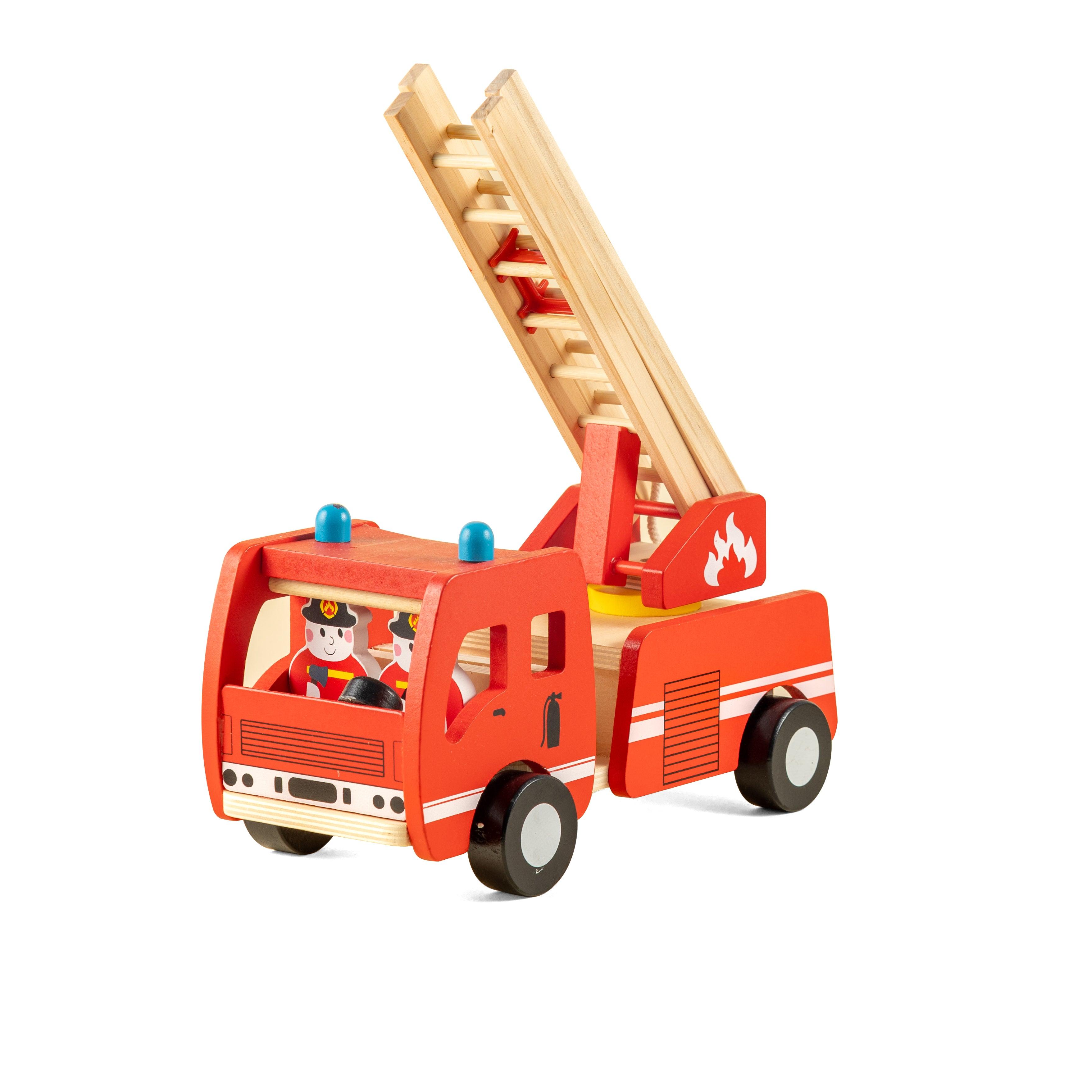 Wooden Marshall's Fire Truck | Vehicles Imagination Generation | For Children +12 Months | Red Firetruck - Totdot