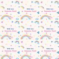 Personalised Gift Wrapping Paper -  Rainbows and Smiles