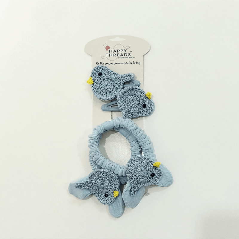 Yellow Duck Clip and Hair Tie set - Totdot