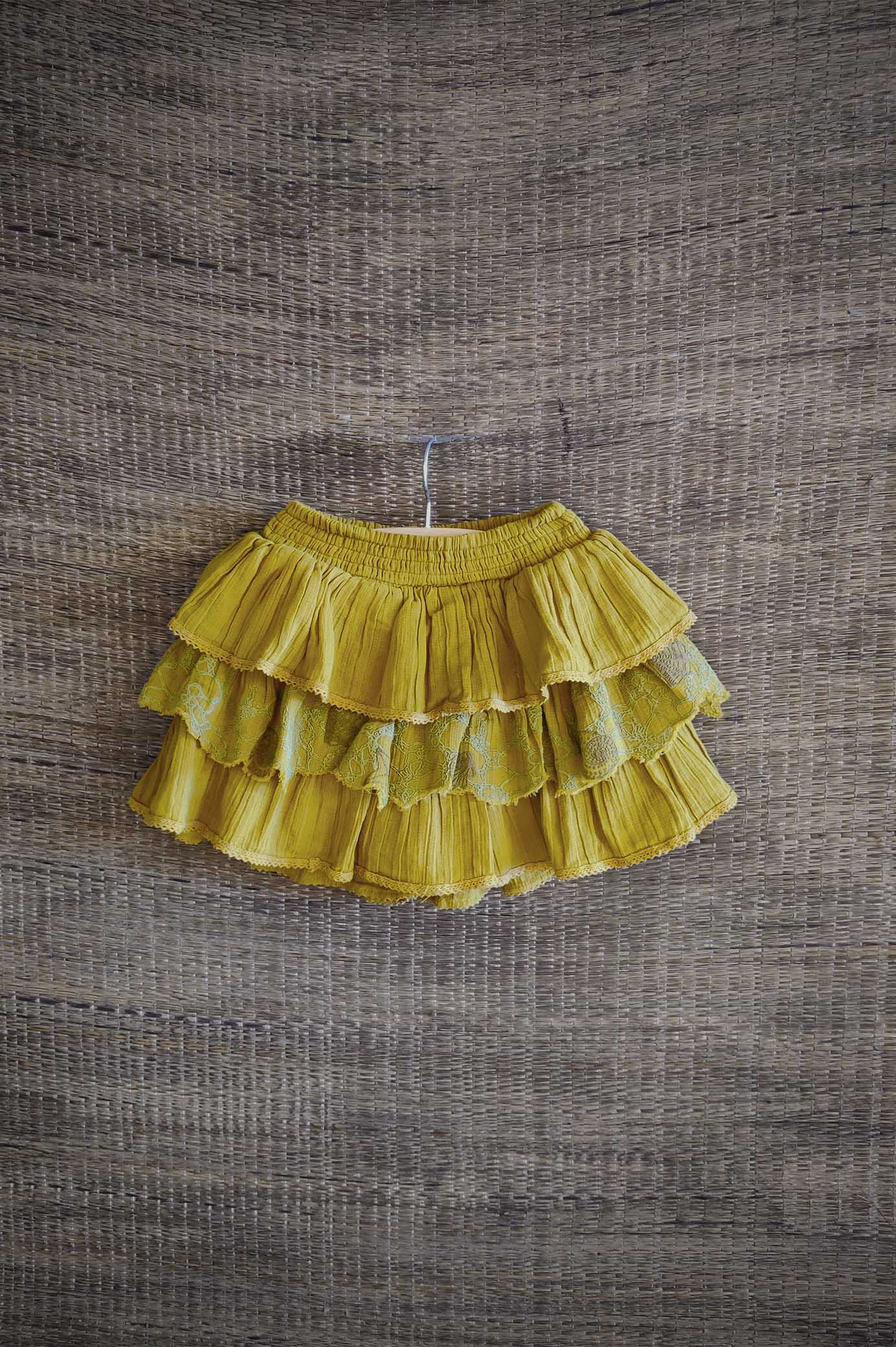 Flutter Skort | Yellow - Totdot