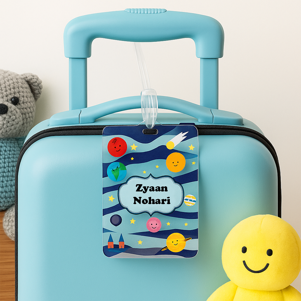 Acrylic Luggage Tag - Cosmic Cheers