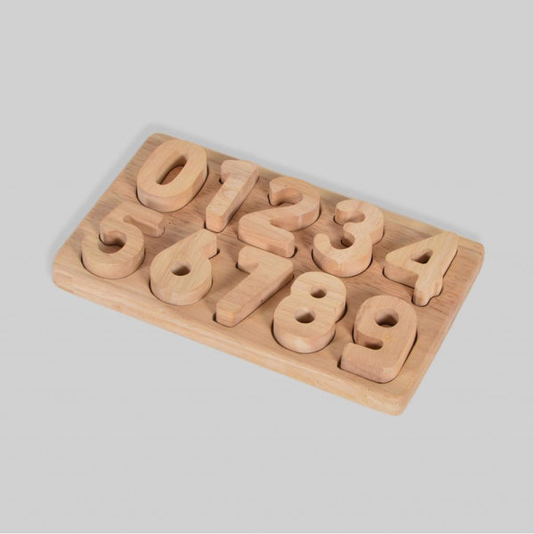 0-9 Wooden Number Puzzle, Learning Numbers, Home Schooling Toy - Totdot