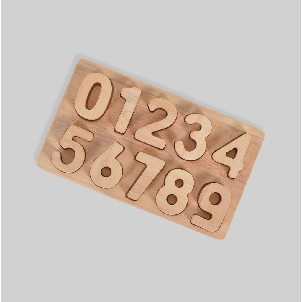 0-9 Wooden Number Puzzle, Learning Numbers, Home Schooling Toy - Totdot